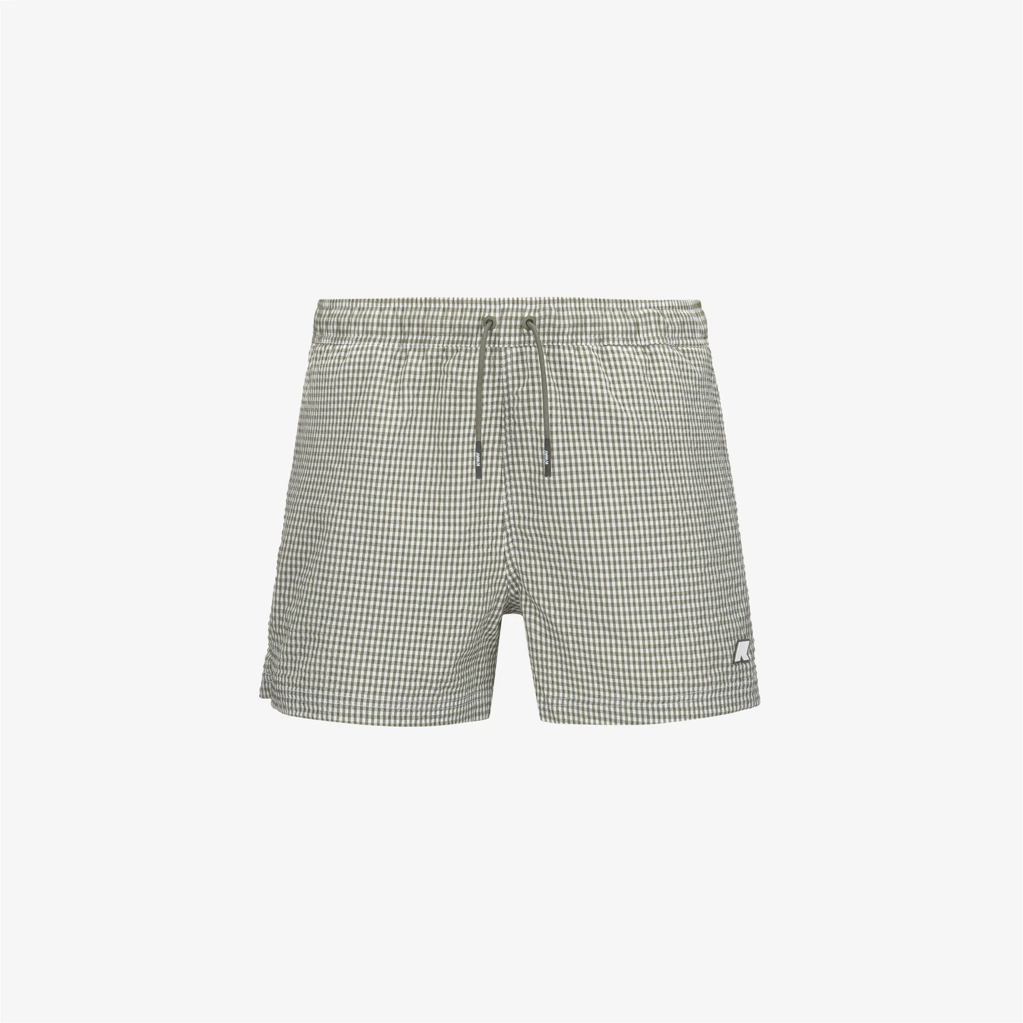 HAZEL CHECK BEACH - Bathing Suits - Swimming Trunks - Man - WHITE-GREEN LICHEN - Image 5