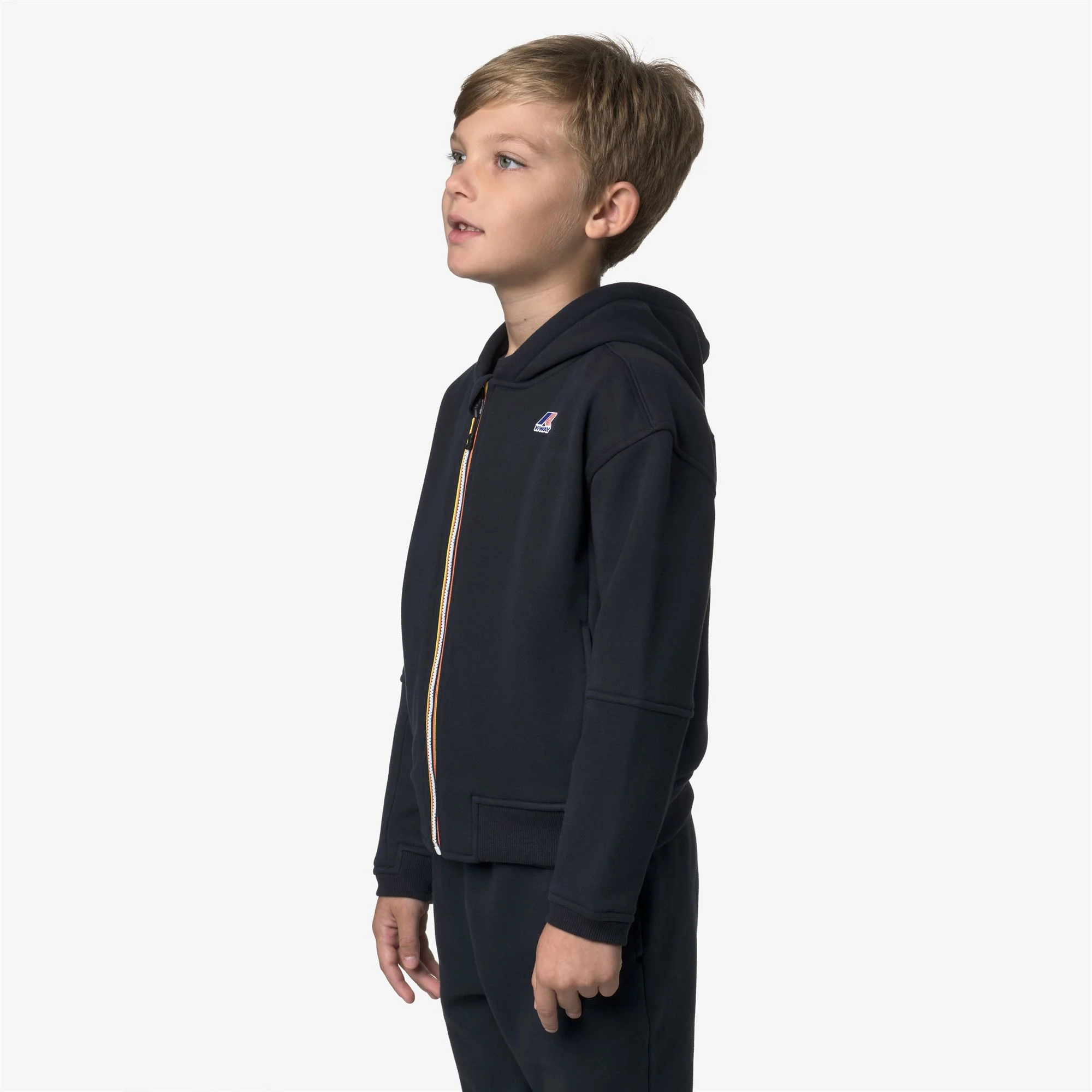 P. PROS BRUSHED PC - Fleece - Hoodie Full Zip - Kid unisex - BLUE DEPTH - Image 2
