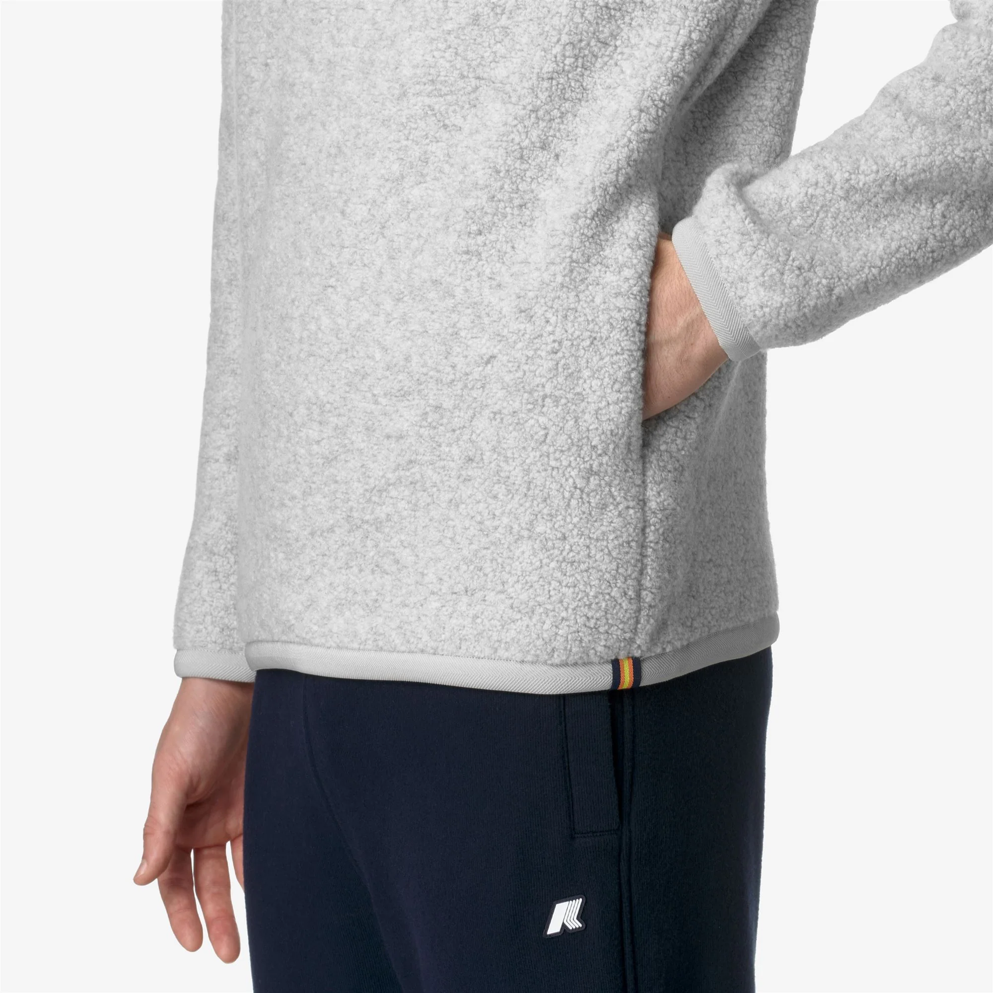 ERN WOOL FLEECE - Fleece - Pull Over - Man - LT GREY MEL - Image 5