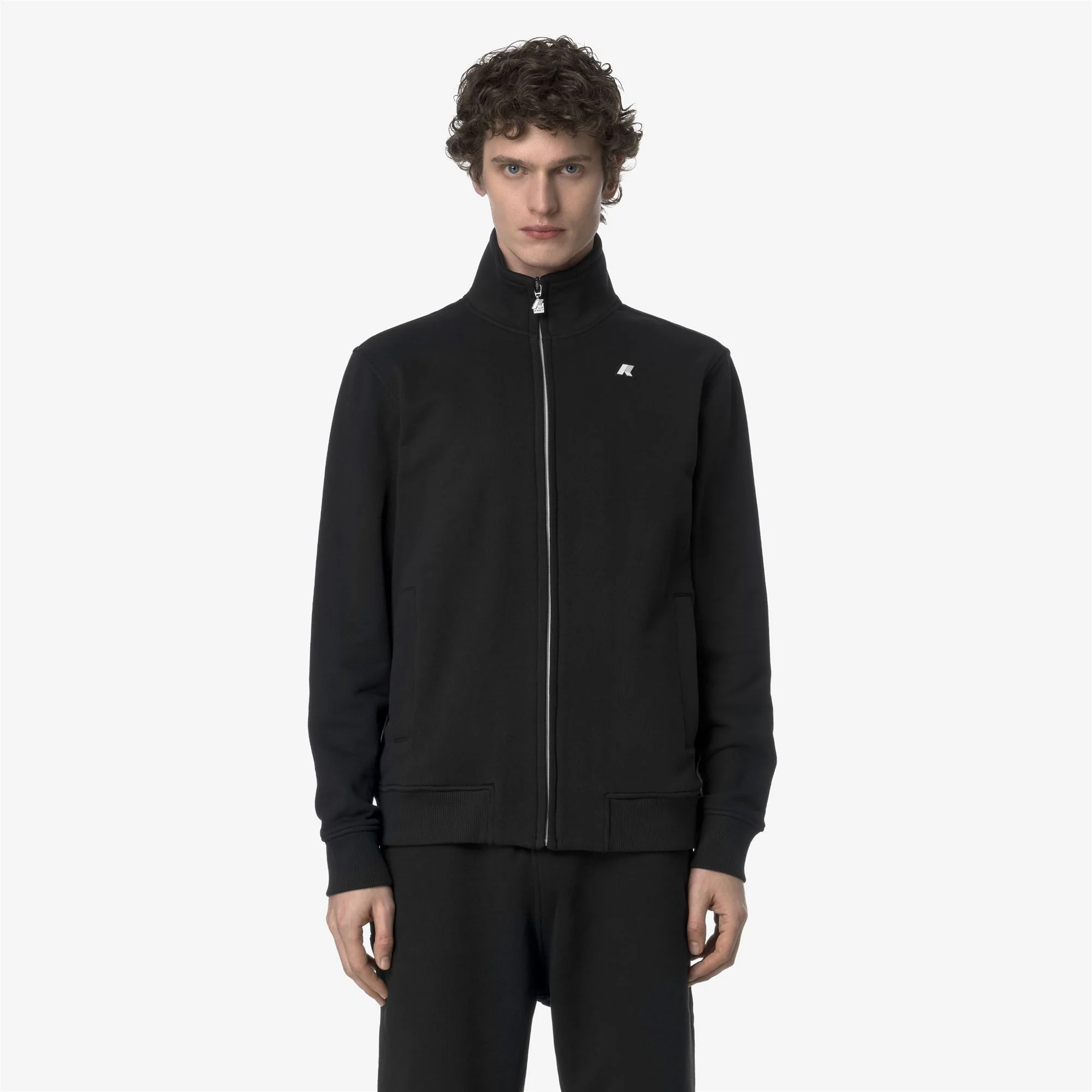 FINN FRENCH TERRY - Fleece - Jacket - Man - BLACK PURE