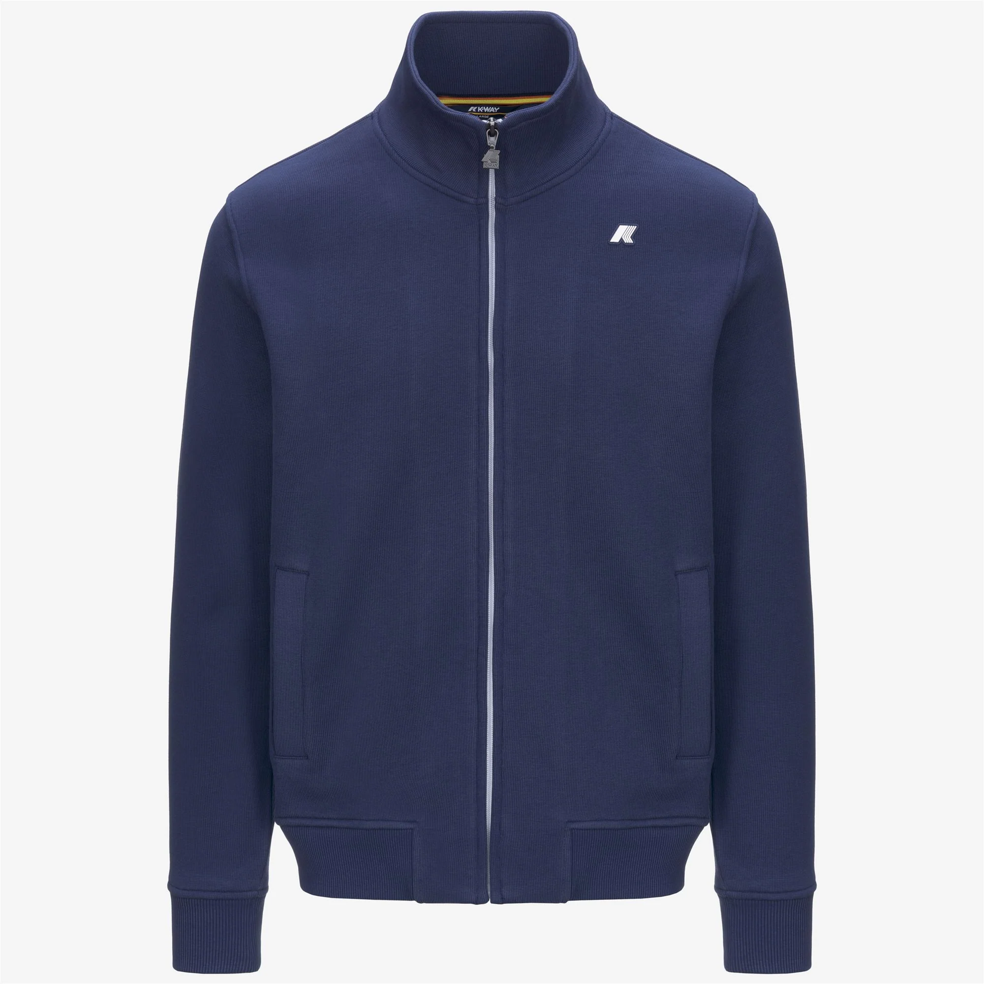 FINN FRENCH TERRY - Fleece - Jacket - Man - BLUE DEEP COBALT