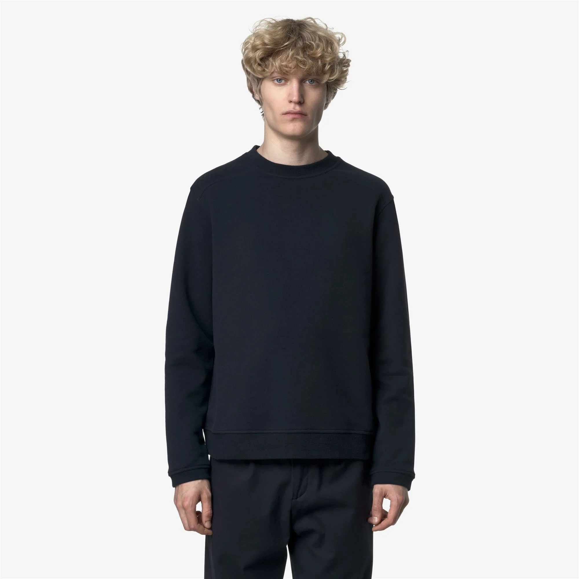 PERRUEL COTTON CASHMERE - Fleece - Jumper - Man - BLUE DEPTH