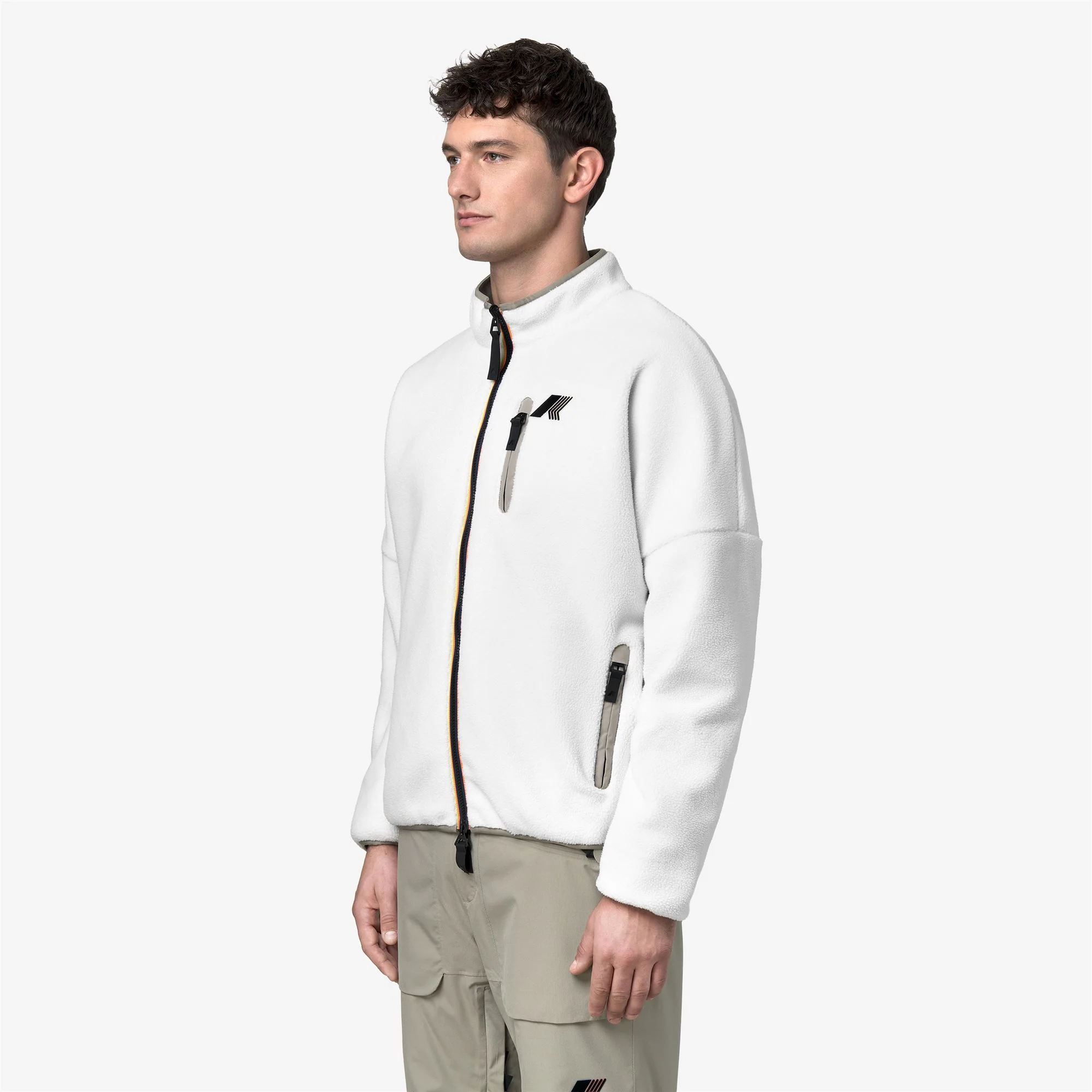BESSANNE SHERPA - Fleece - Jacket - Unisex - WHITE G-GREEN OAK - Image 6