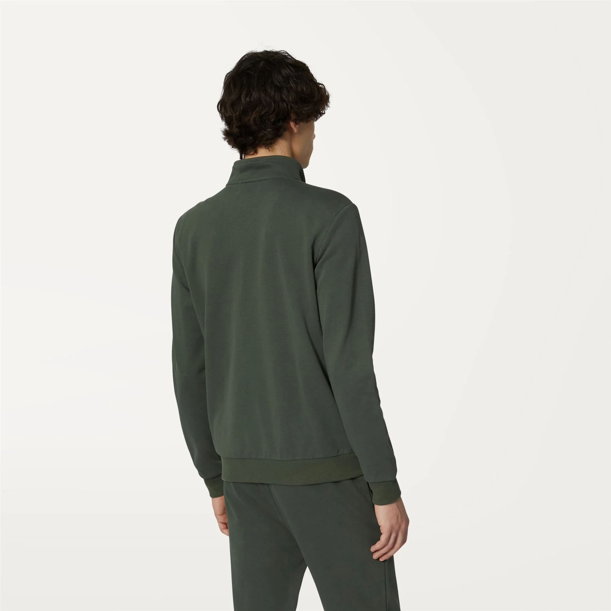 AUGUR POLY COTTON - Fleece - Jacket - Unisex - GREEN BLACKISH - Image 4