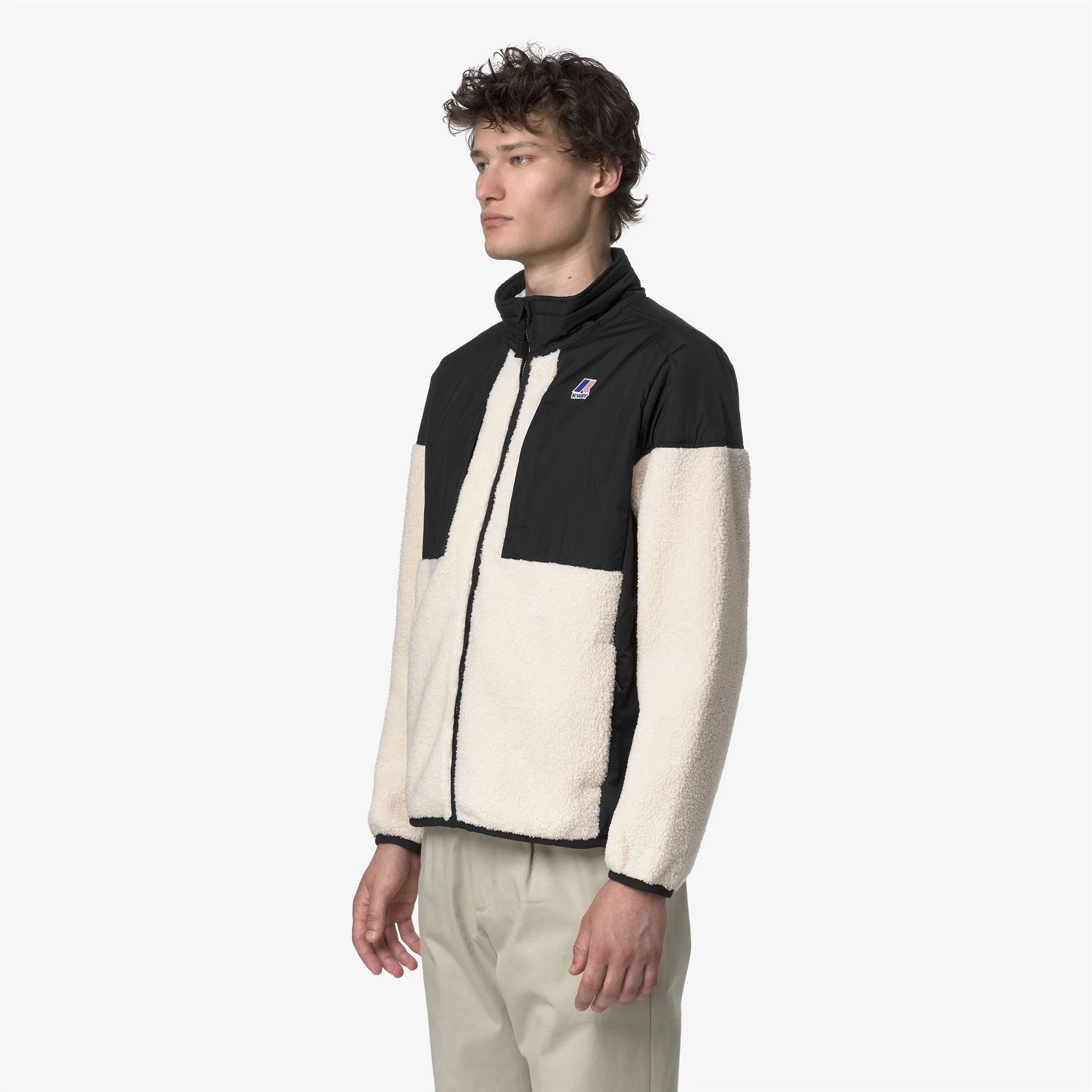 SIXTE 4.0 ORSETTO - Fleece - Jacket - Unisex - BLACK PURE-ECRU - Image 4