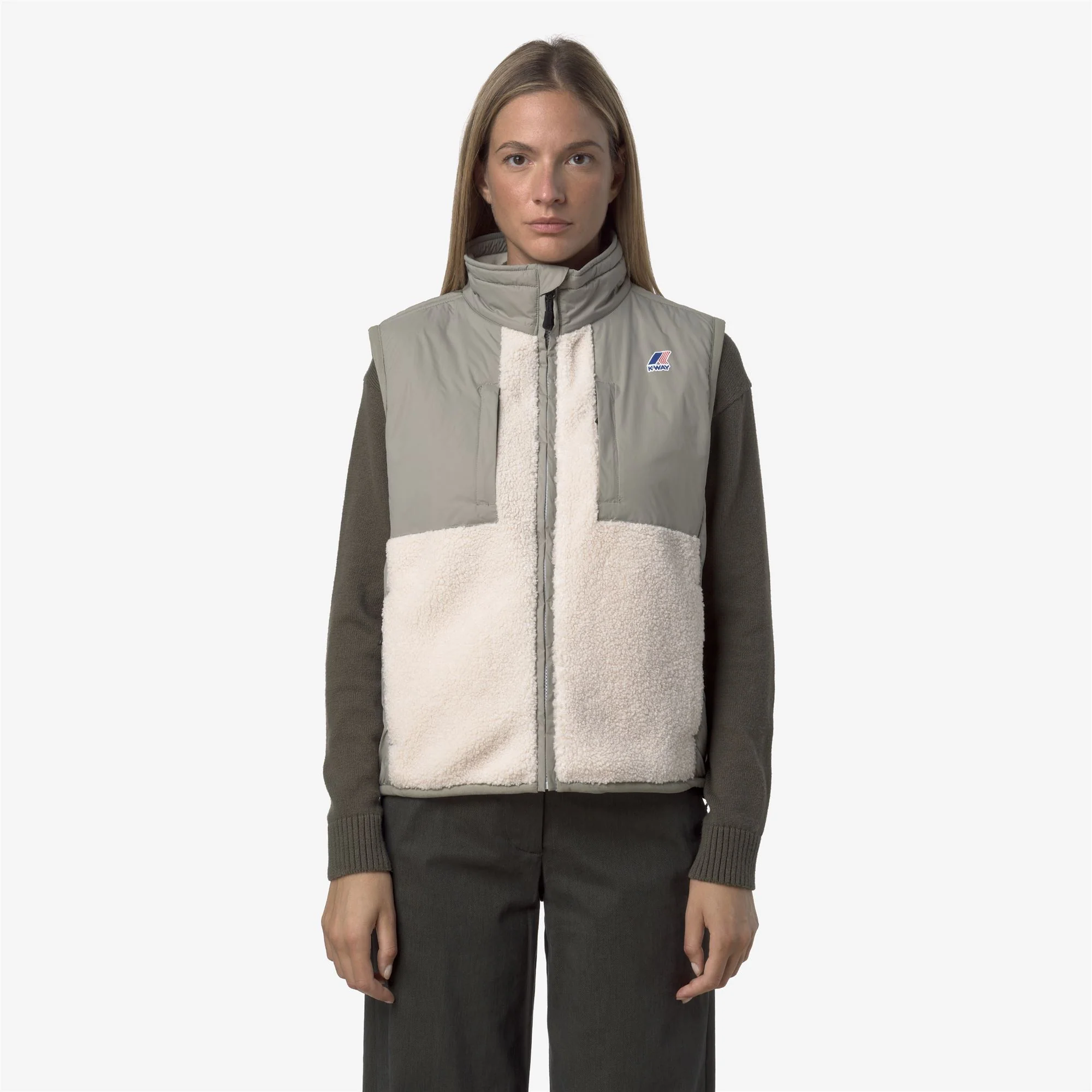 VITAL 4.0 ORSETTO - Fleece - Vest - Unisex - GREEN OAK-ECRU - Image 5