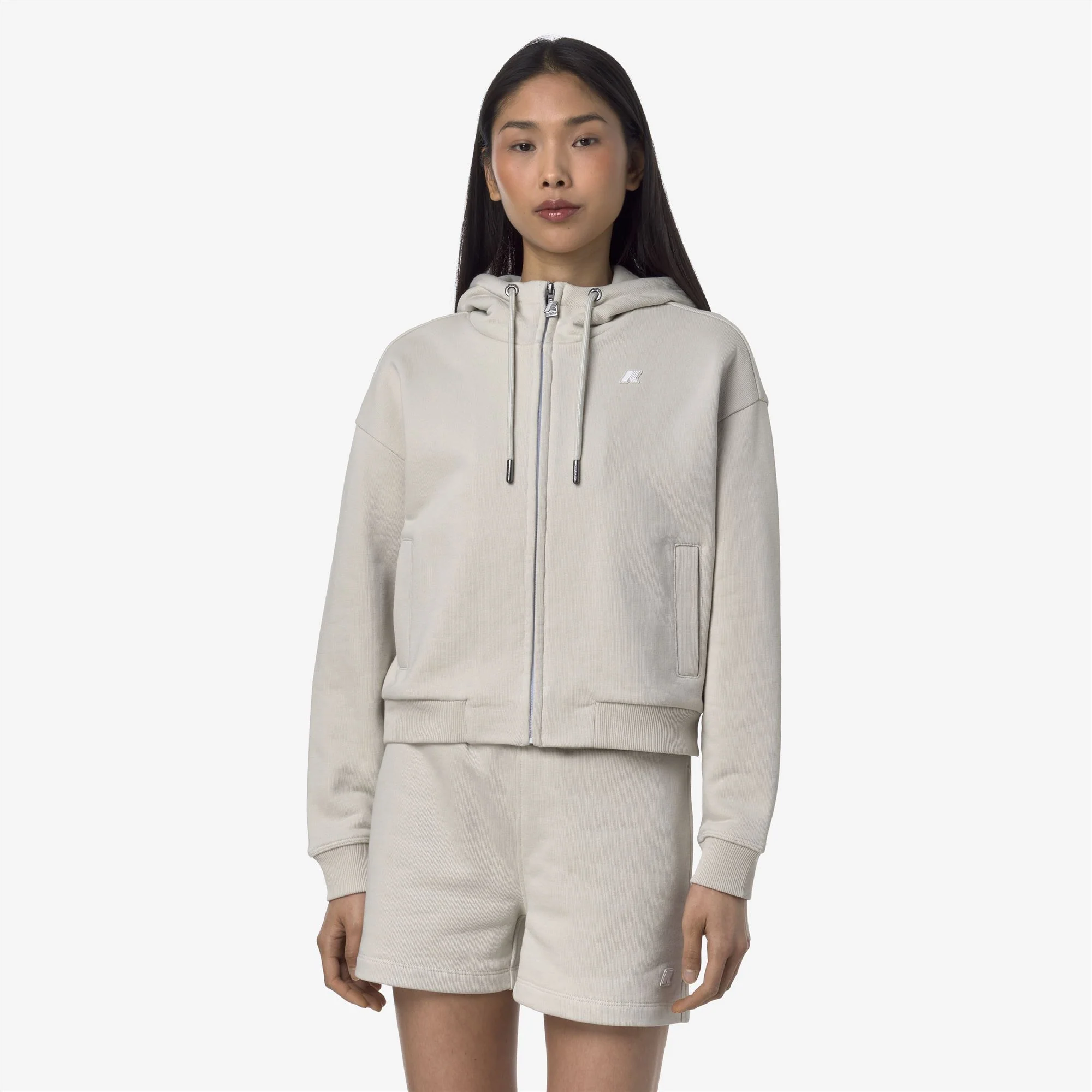 ARWEN FRENCH TERRY - Fleece - Jacket - Woman - BEIGE LT