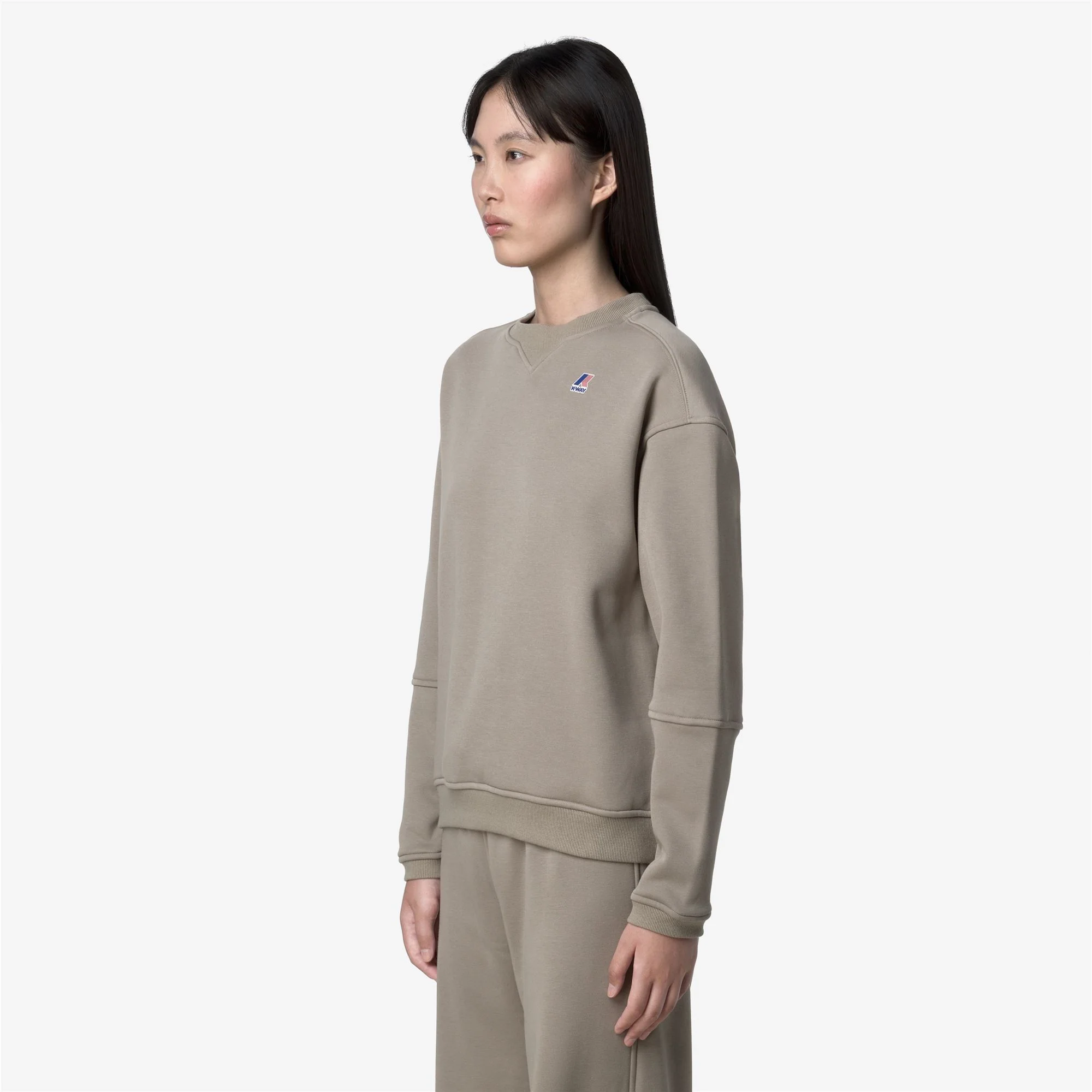 NOELLA BRUSHED PC - Fleece - Jumper - Woman - GREEN OAK - Image 3