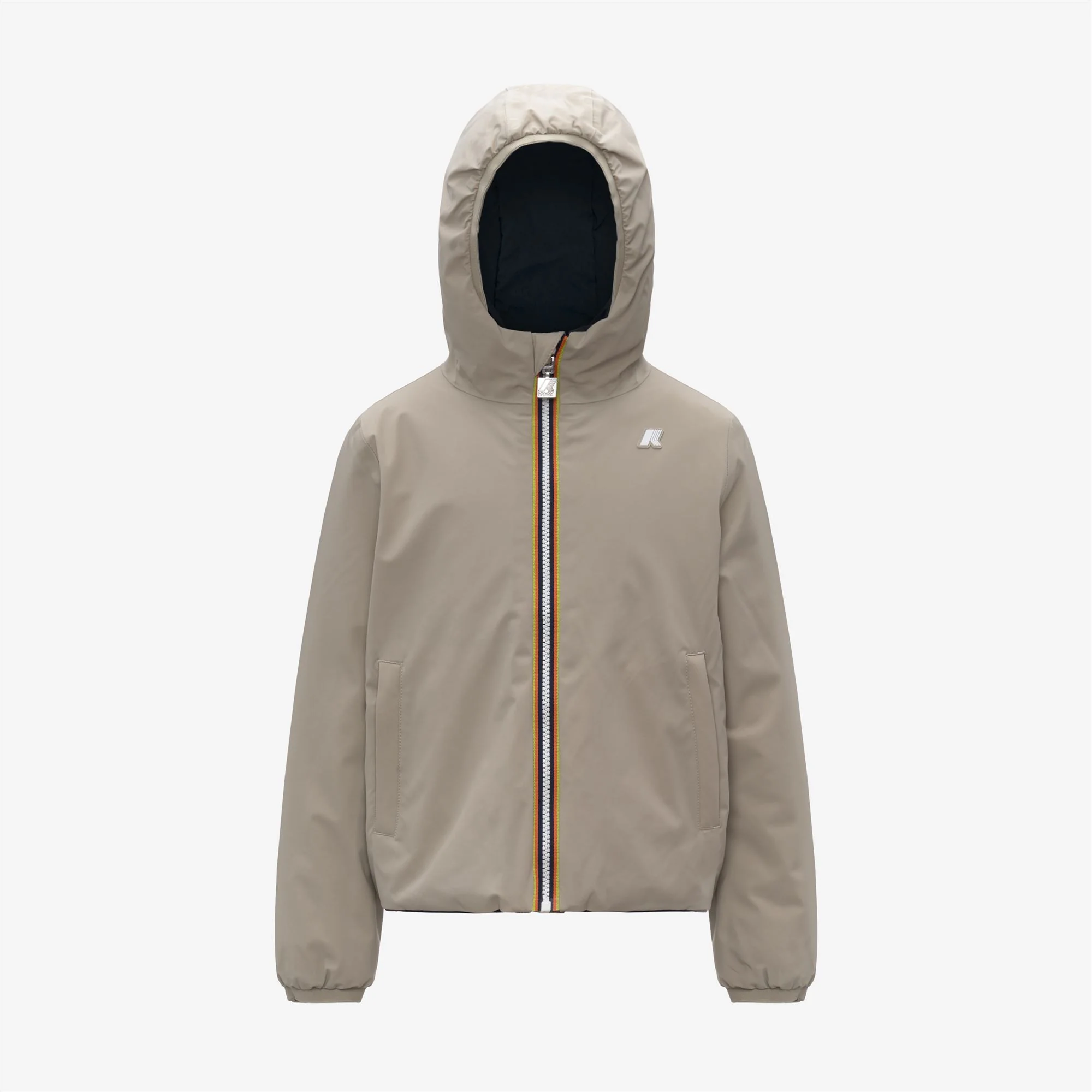 P. JACK ST WARM REVERSIBLE - Jackets - Short - Boy - BEIGE CASHMERE-BLUE DEPTH
