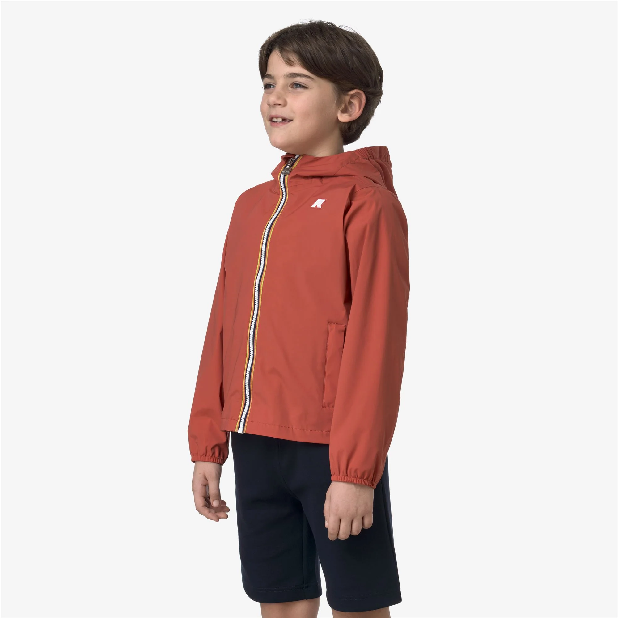P. JACK STRETCH NYLON JERSEY - Jackets - Short - Boy - RED JASPER