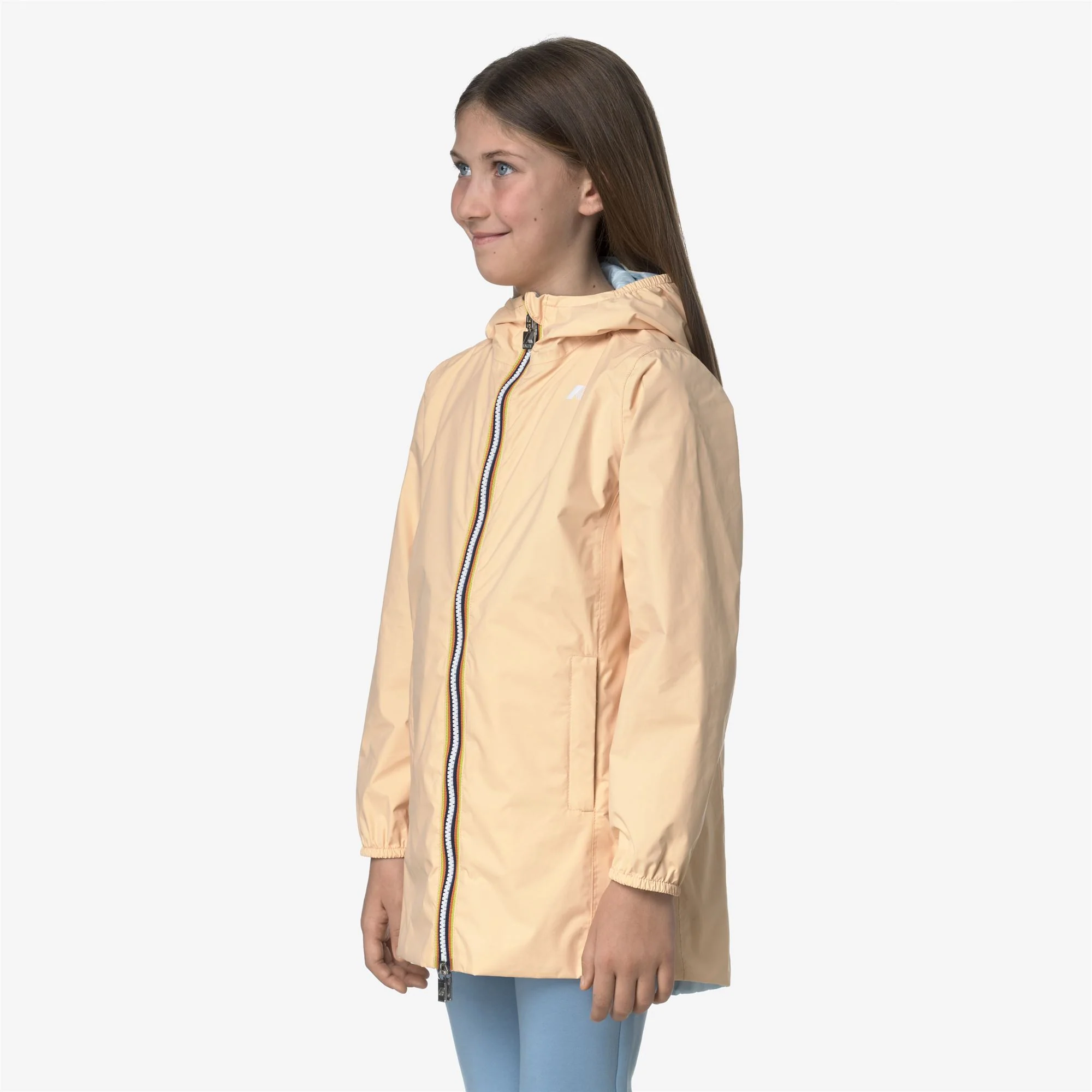 P. DENISE PLUS.2 REVERSIBLE - Jackets - Mid - Girl - BEIGE SHEEPSKIN-BLUE BABY