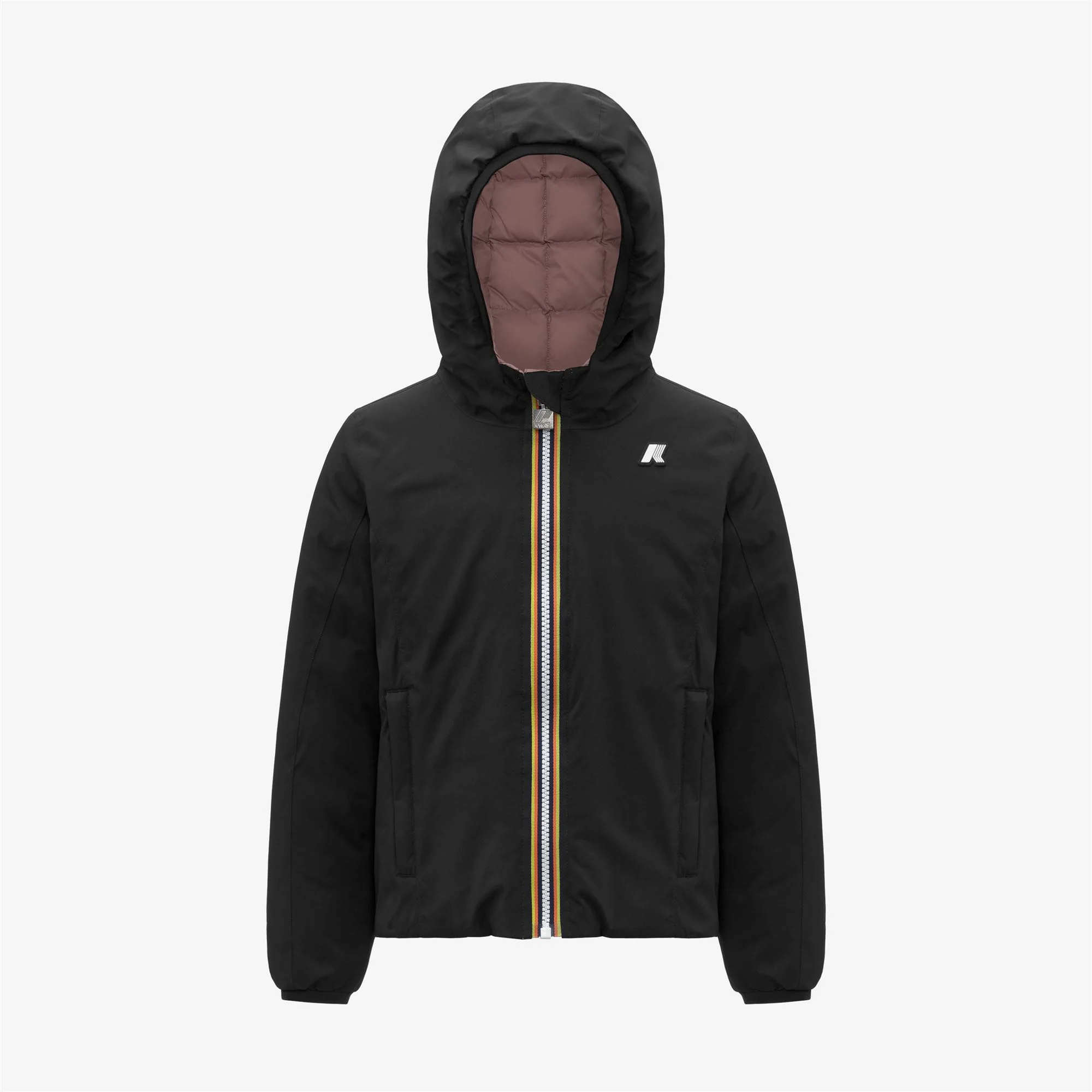 P. LILY ST THERMO REVERSIBLE - Jackets - Short - Girl - BLACK PURE-ROSE PINKISH