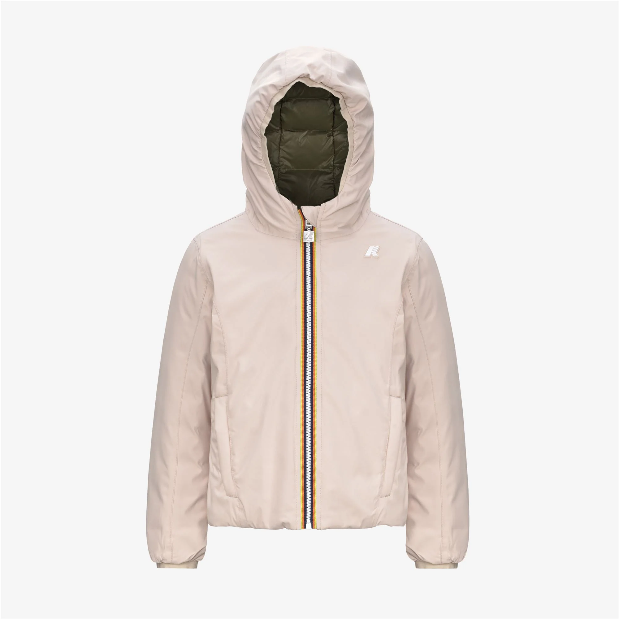 P. LILY ST THERMO REVERSIBLE - Jackets - Short - Girl - PINK TINT-GREEN CYPRESS
