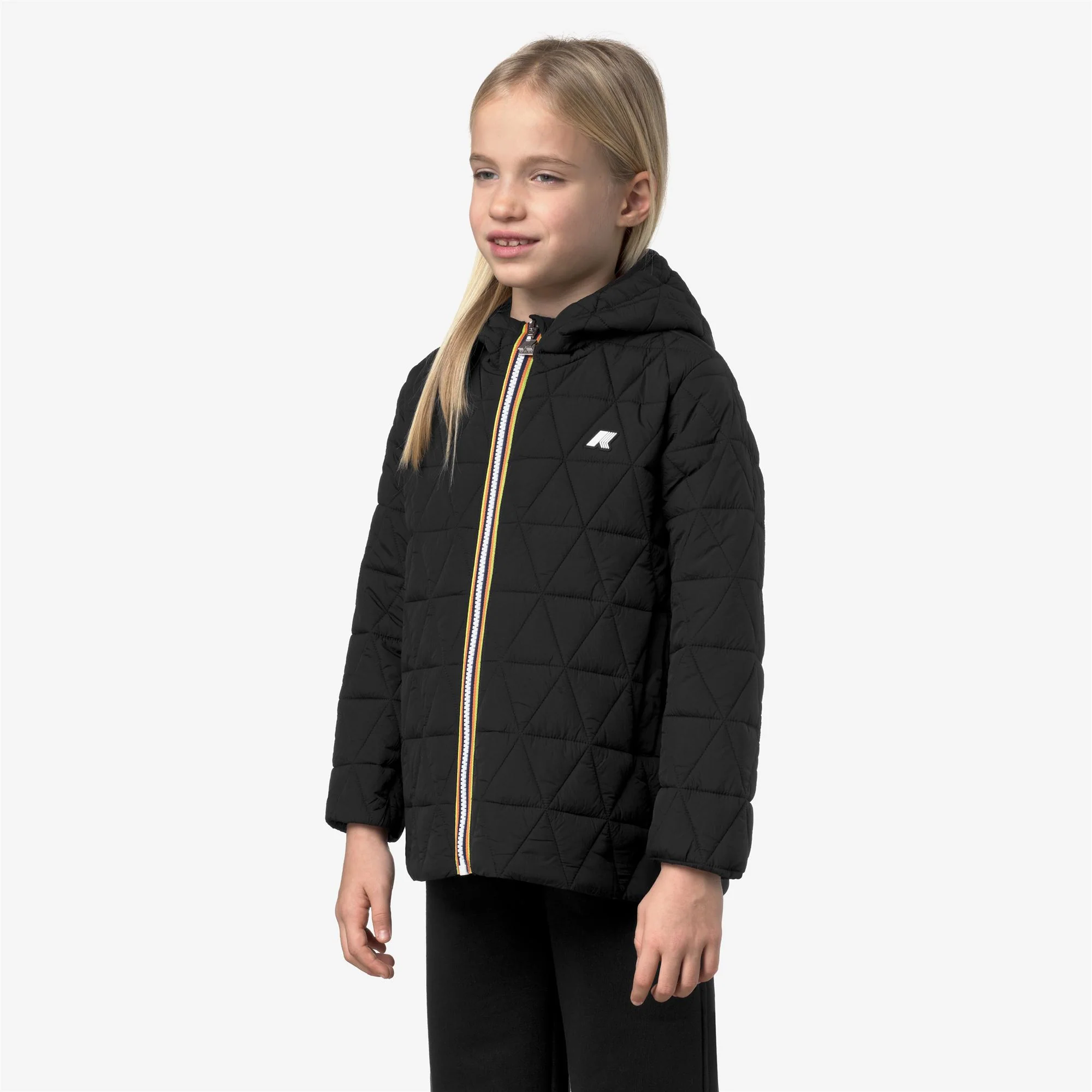 P. MADLAINE DIAMOND QUILTED WARM - Jackets - Short - Girl - BLACK PURE - Image 2