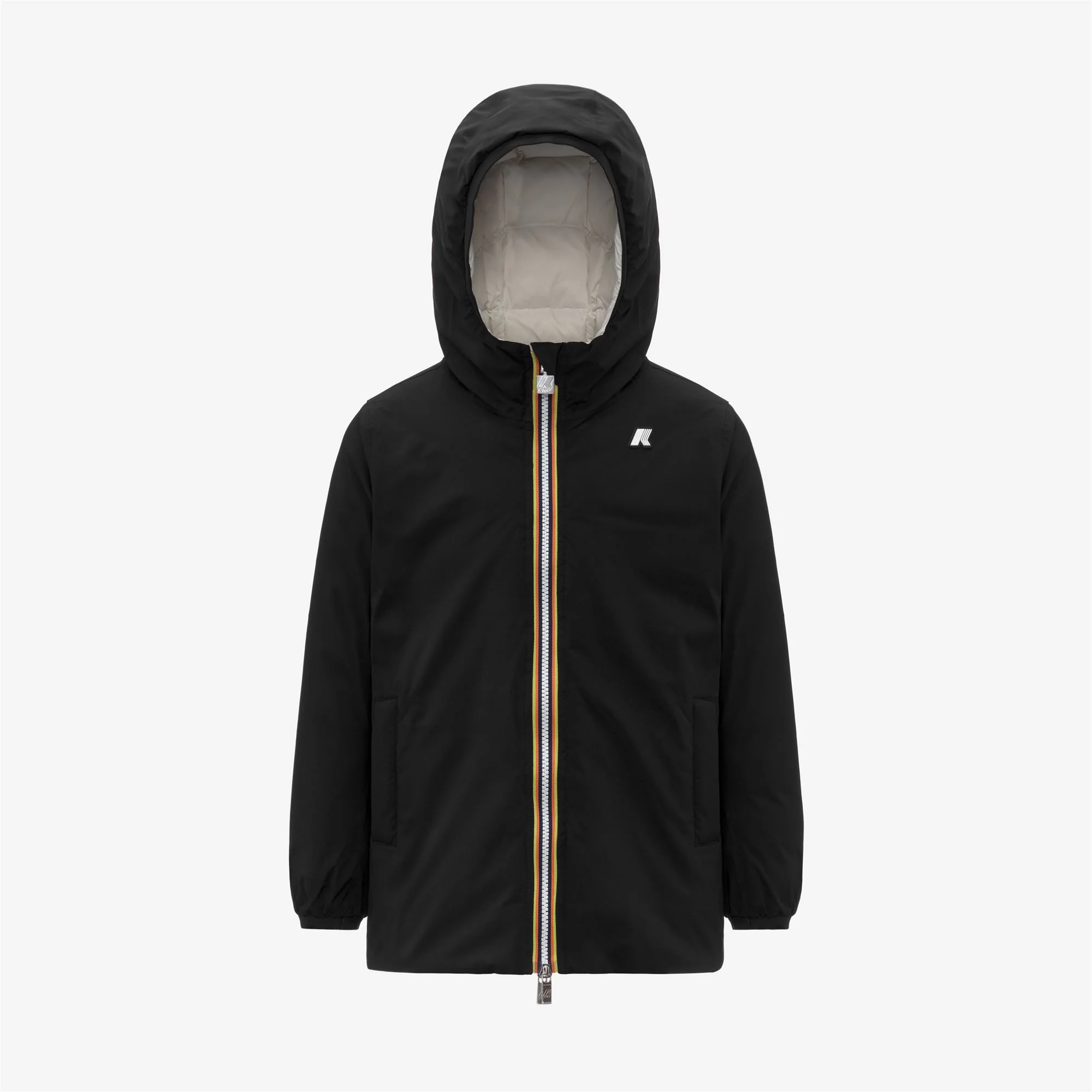 P. SOPHIE ST THERMO REVERSIBLE - Jackets - Mid - Girl - BLACK PURE-WHITE GARDENIA