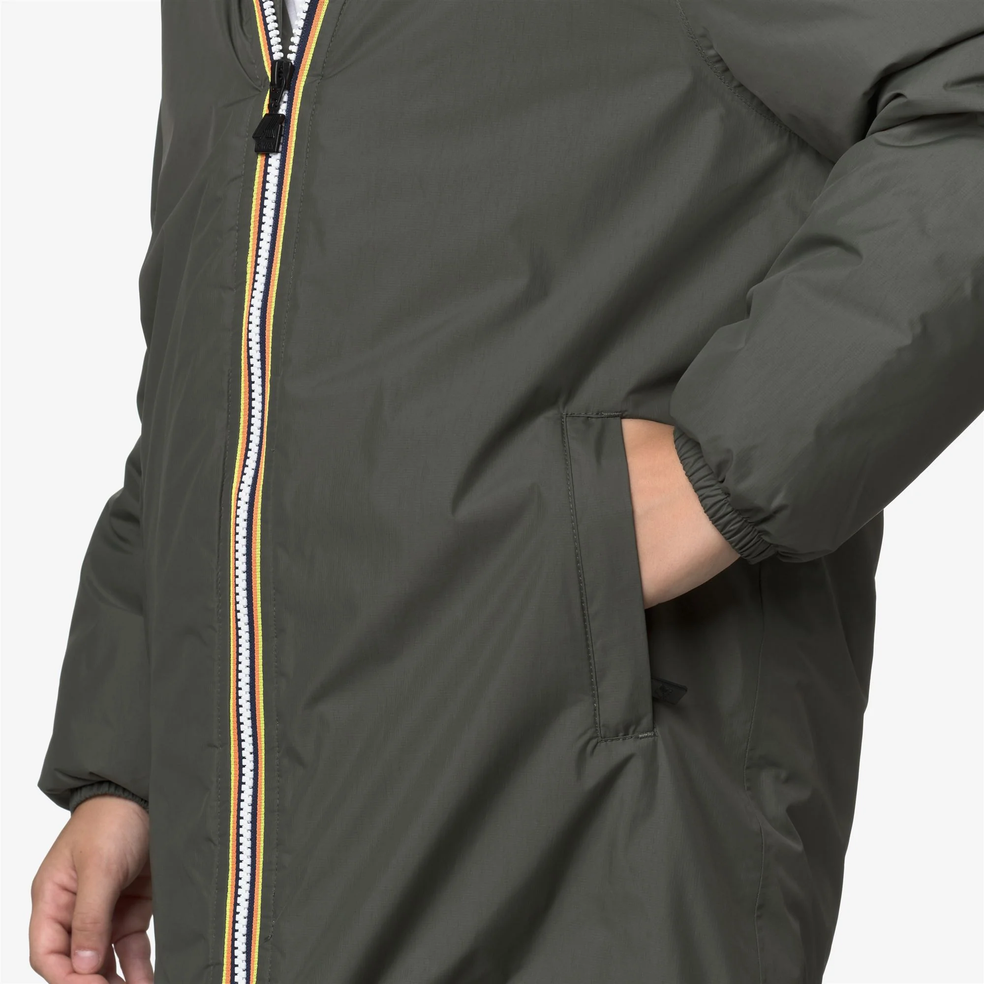 P. LE VRAI 4.0 EIFFEL ORSETTO - Jackets - 3/4 LENGTH - Kid unisex - GREEN BLACKISH - Image 4