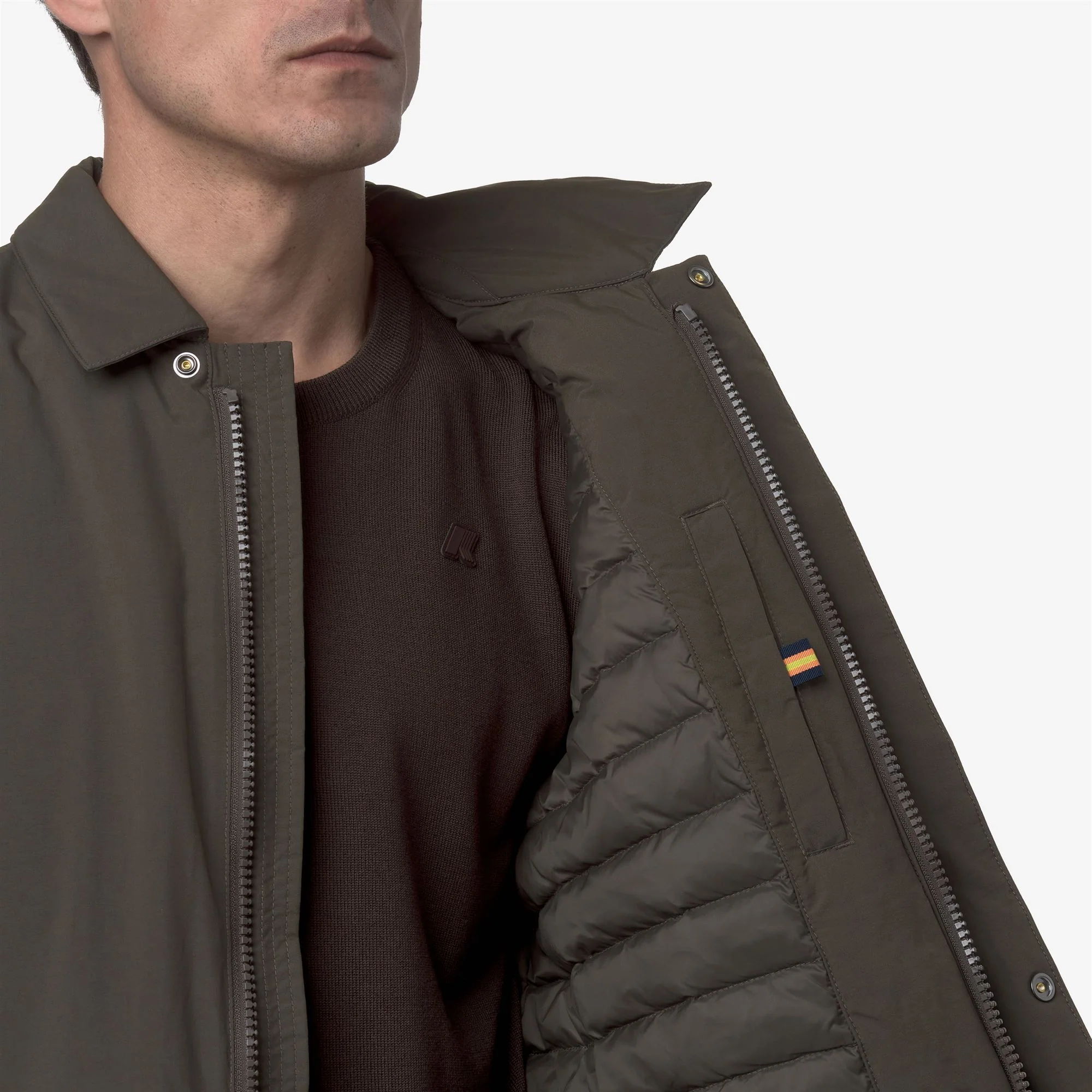 BENNY WARM OTTOMAN - Jackets - Mid - Man - BLACK OLIVE - Image 3