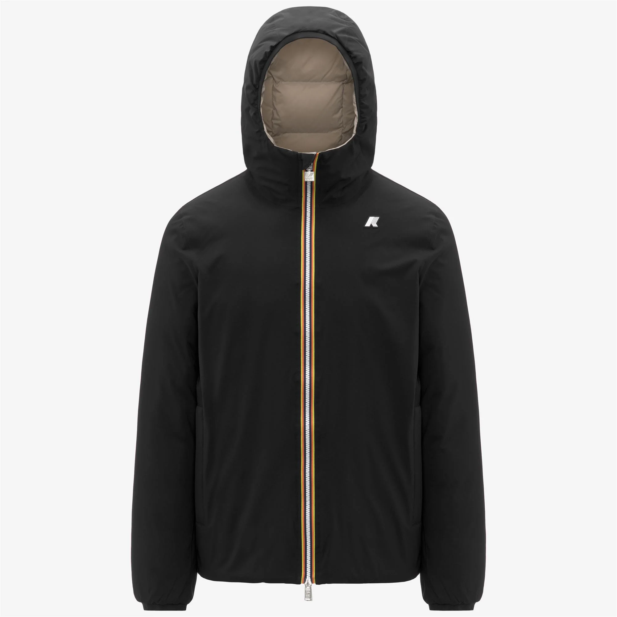 JACK ST THERMO REVERSIBLE - Jackets - Short - Man - BLACK PURE-BEIGE CASHMERE
