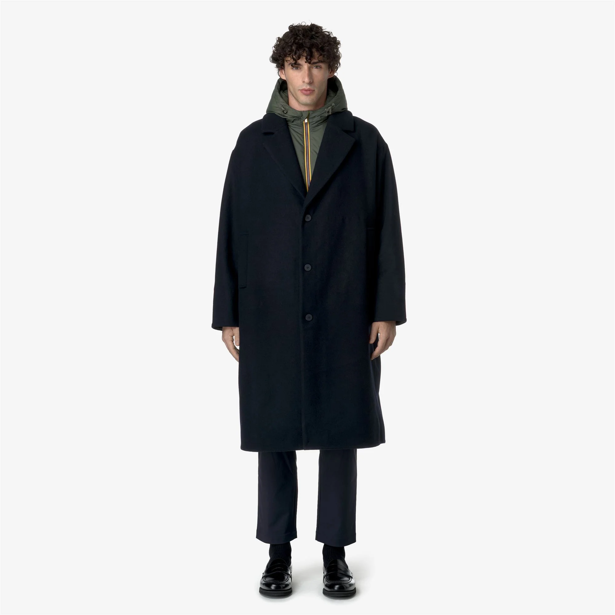 JENZAC WOOLMARK - Jackets - Long - Man - BLUE DEPTH-GREEN BLACKISH - Image 4
