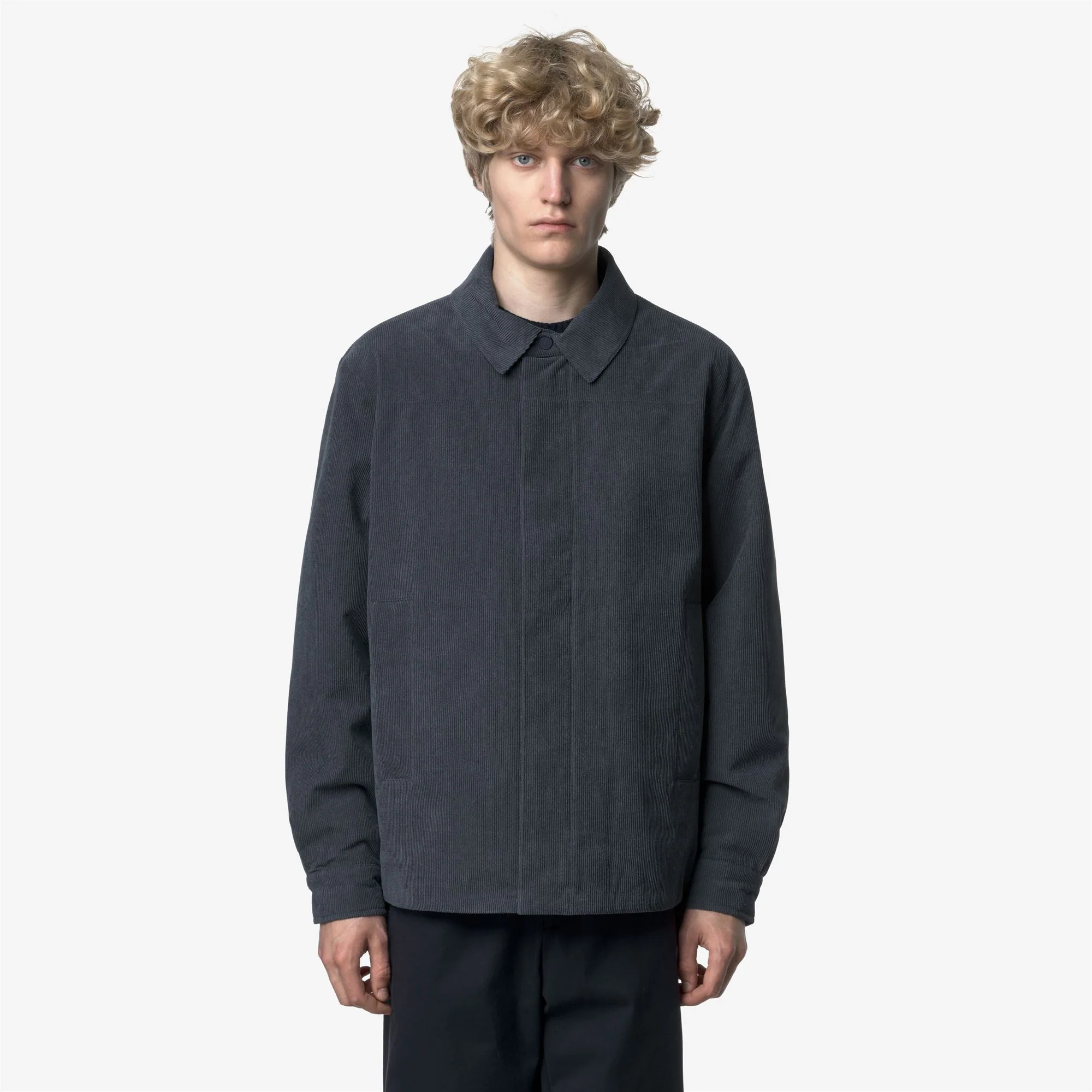 SHARY CORDUROY - Jackets - Short - Man - BLUE-TARTAN COMBO - Image 5