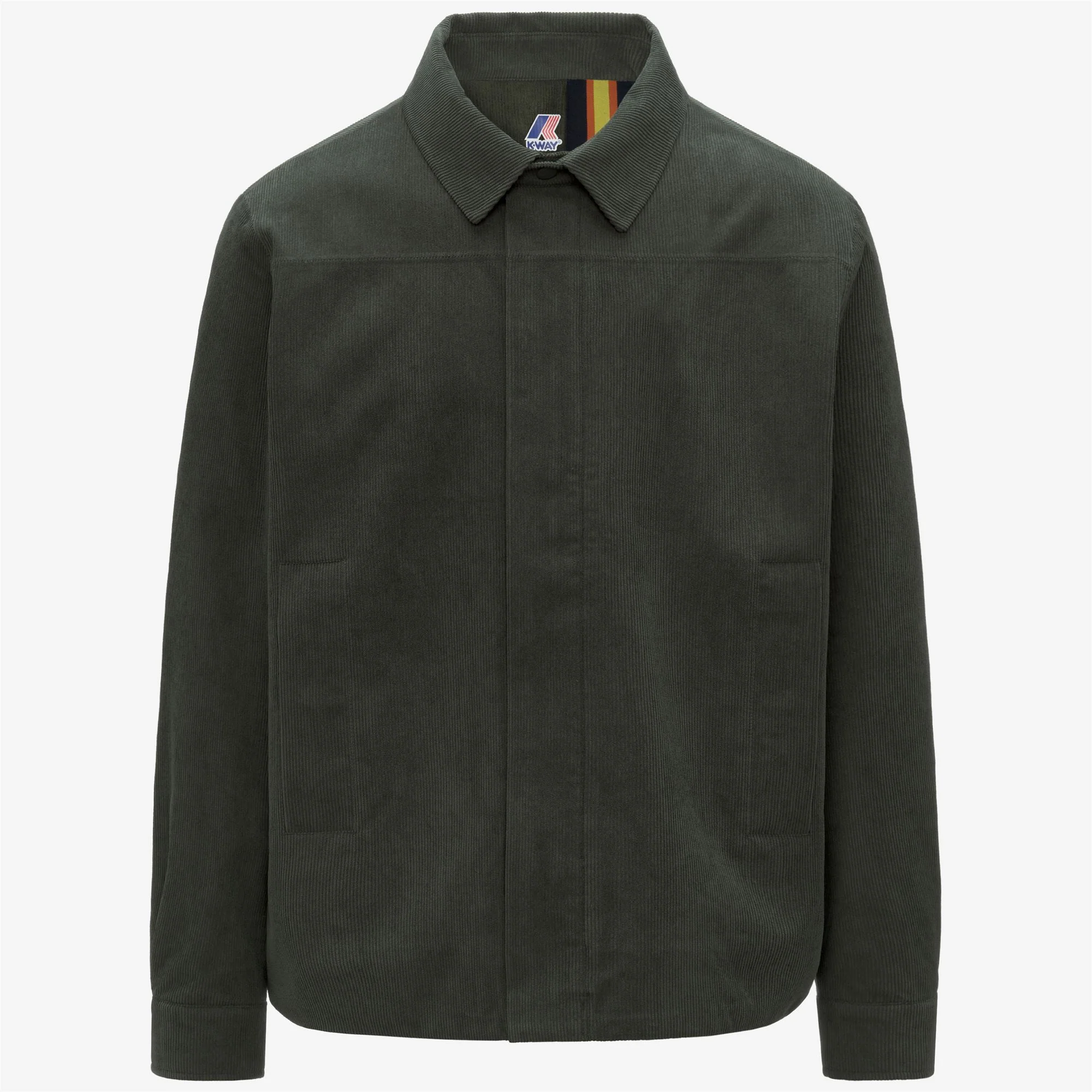 SHARY CORDUROY - Jackets - Short - Man - GREEN BLACKISH-TARTAN COMBO