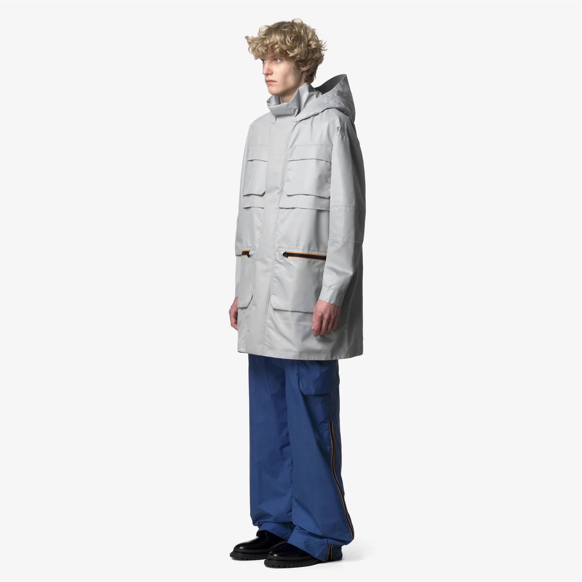 EFFIE TECH SHINY TWILL - Jackets - 3/4 LENGTH - Unisex - GREY SILVER - Image 5