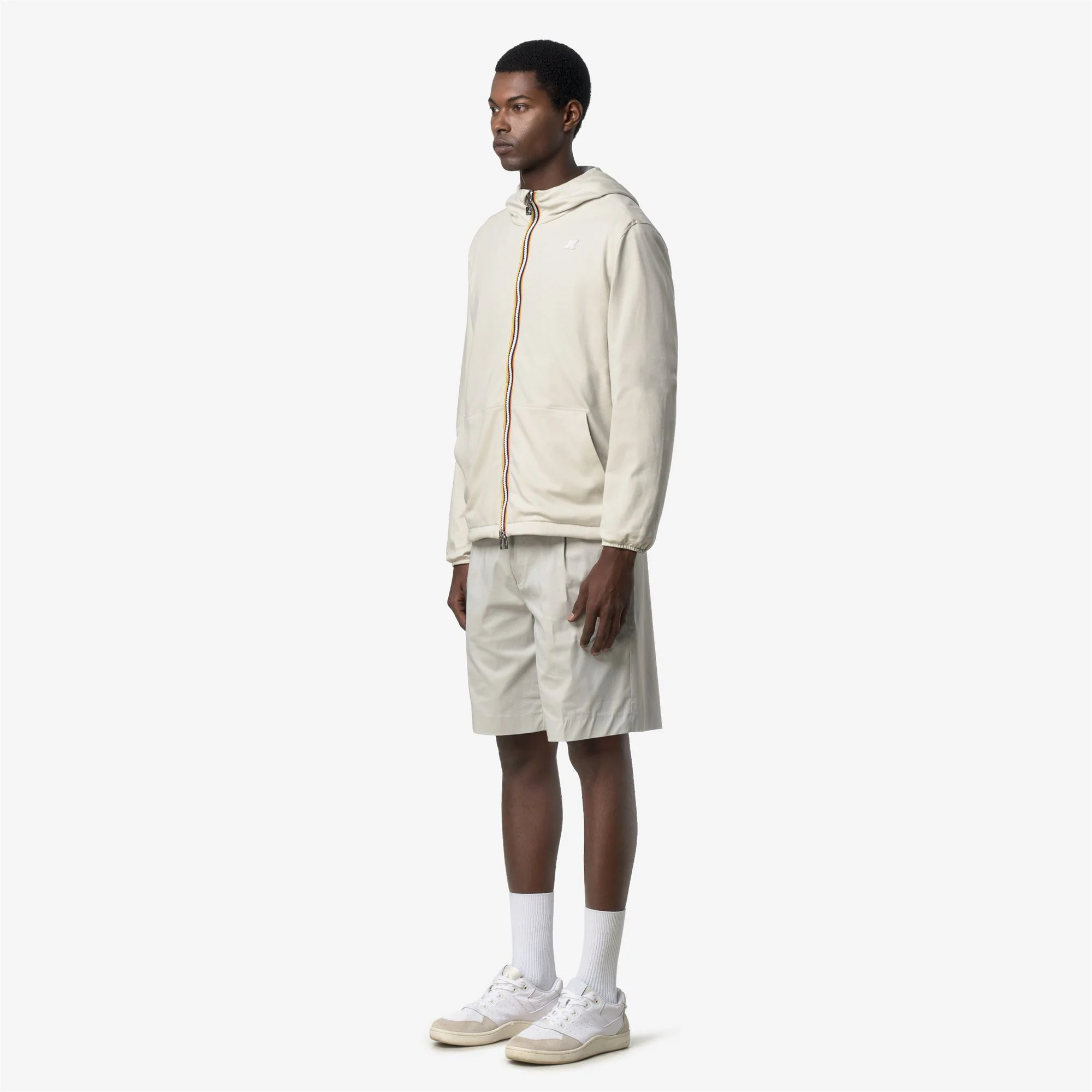 JAKE REVERSIBLE INTERLOCK - Jackets - Short - Unisex - BEIGE LT-GREY FROST - Image 4