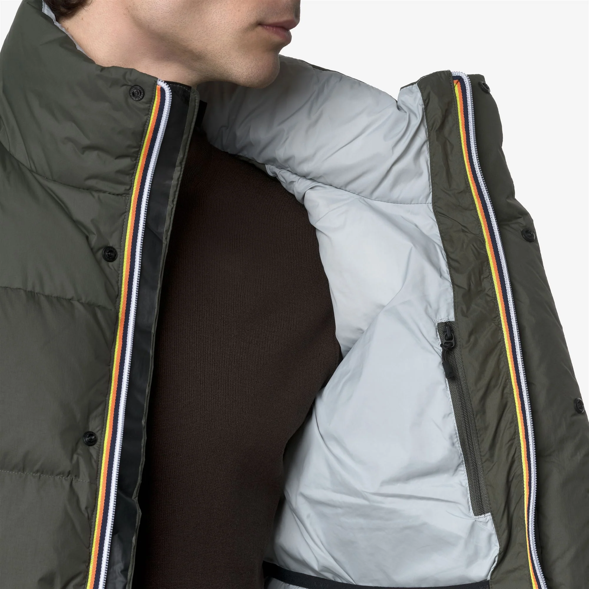 LE VRAI 4.0 CORIN HEAVY WARM - Jackets - Vest - Unisex - GREEN BLACKISH