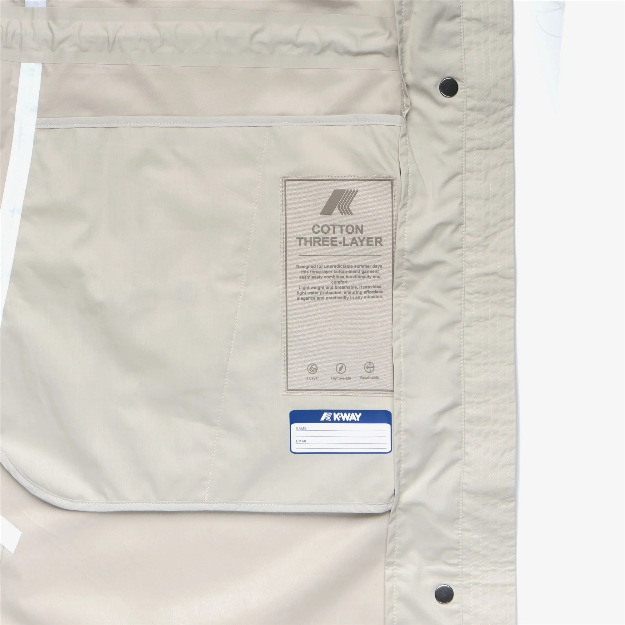 BARBREIN COTTON 3LAYERS AF - Jackets - Long - Woman - BEIGE LT - Image 5