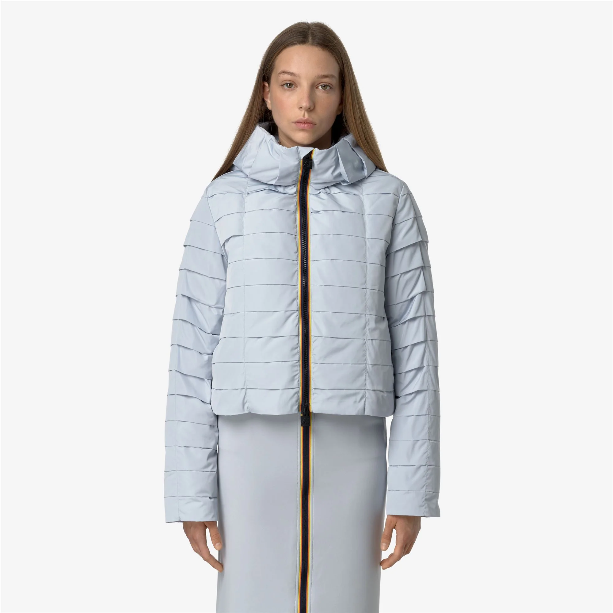 BRIEN PLEATS THERMO HEAVY - Jackets - Short - Woman - GREY LILLA