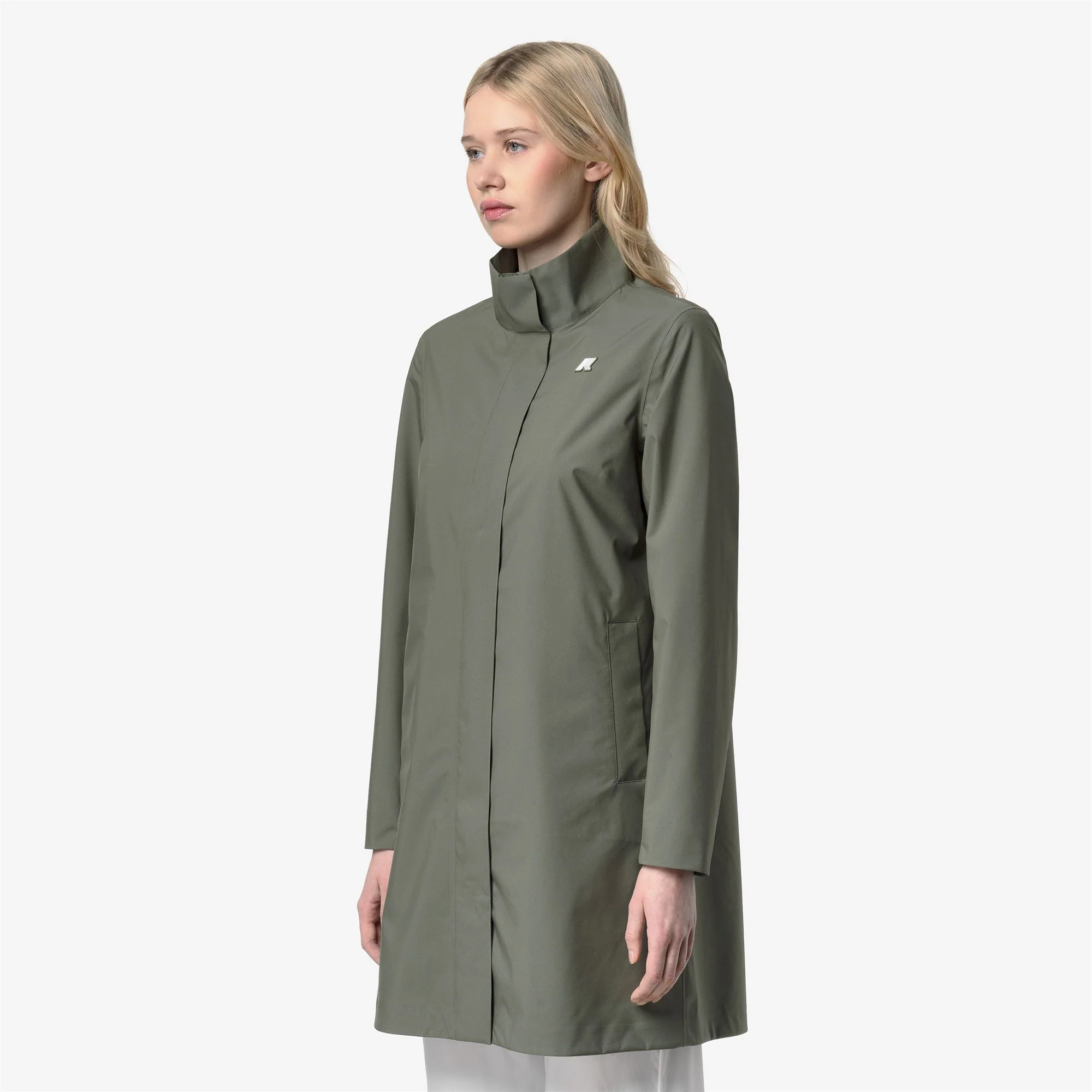 DUKESSE STRETCH 2LAYERS - Jackets - 3/4 LENGTH - Woman - GREEN LICHEN