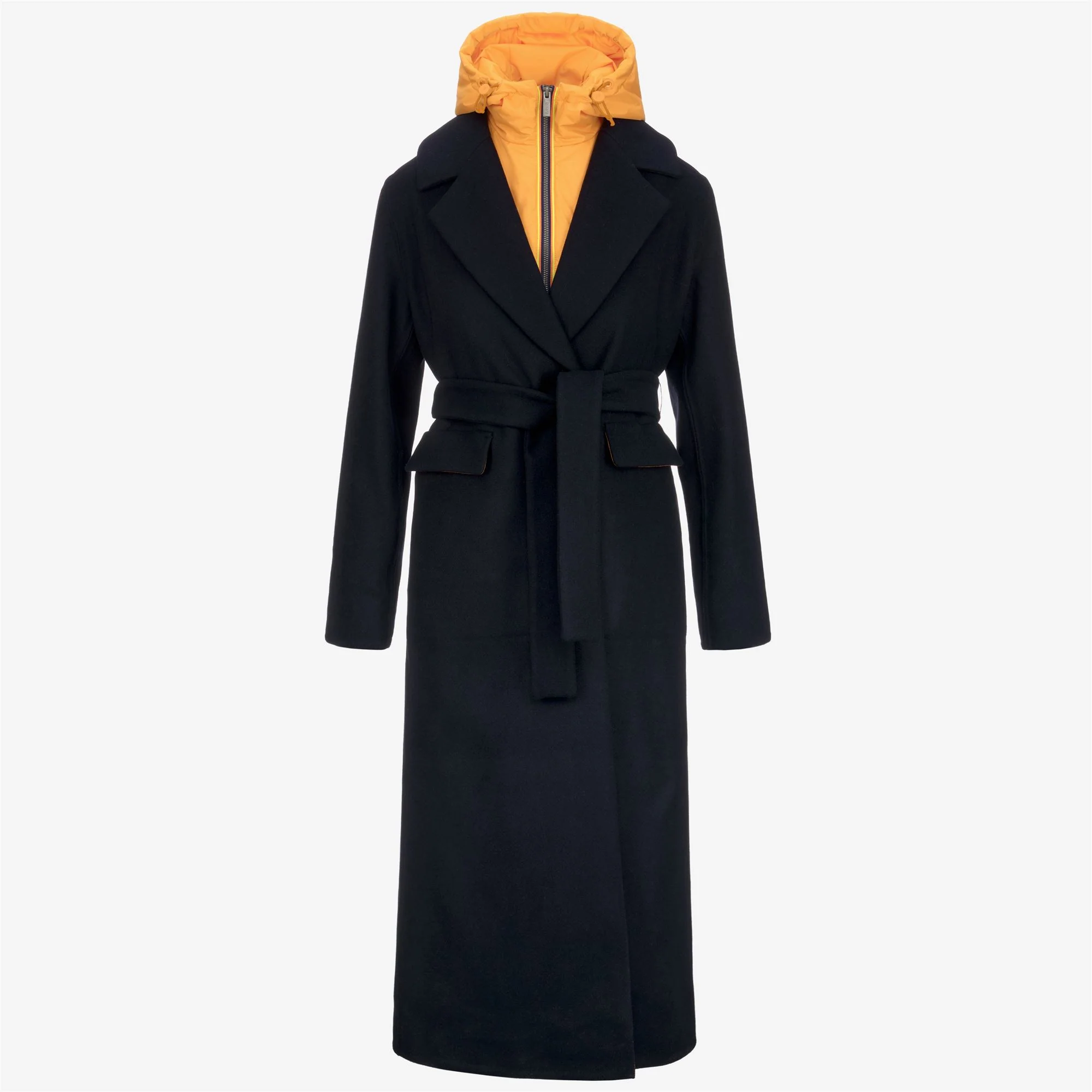 JORANCE WOOLMARK - Jackets - Long - Woman - BLUE DEPTH-ORANGE
