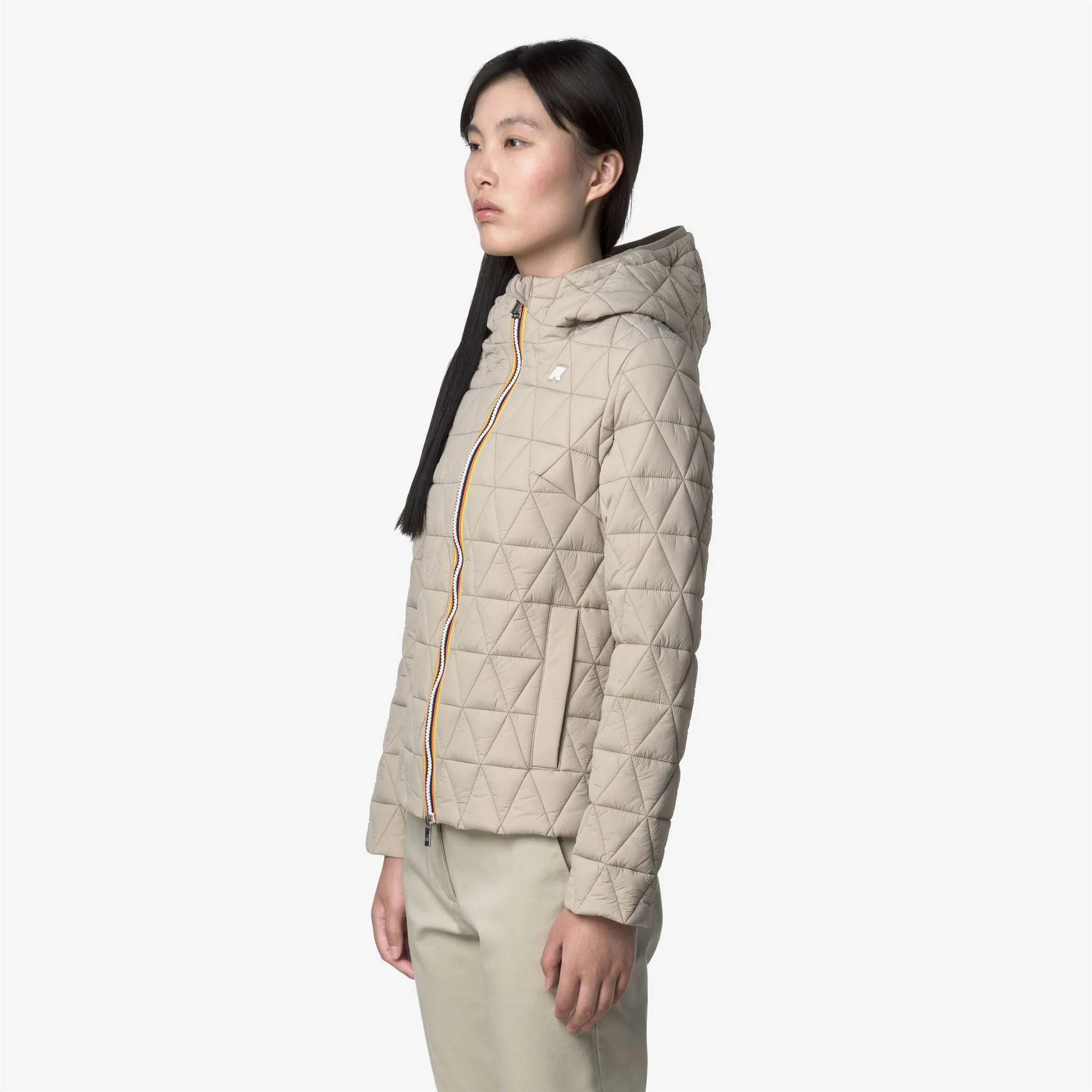 LIL DIAMOND QUILTED WARM - Jackets - Short - Woman - BEIGE CASHMERE - Image 3