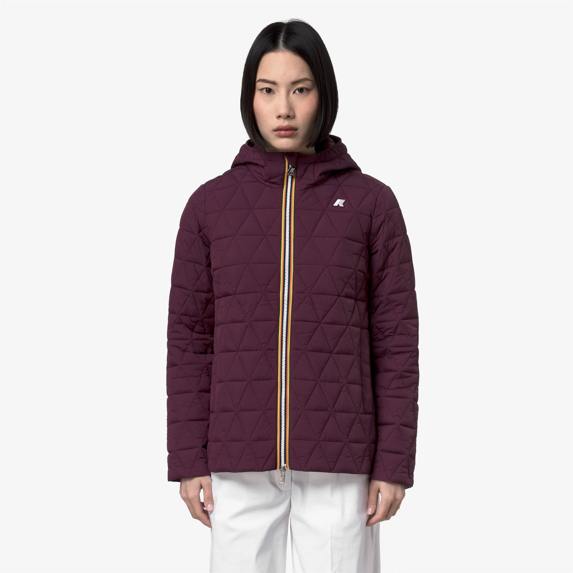 MADLAINE DIAMOND QUILTED WARM - Jackets - Short - Woman - VIOLET MAUVE WINE