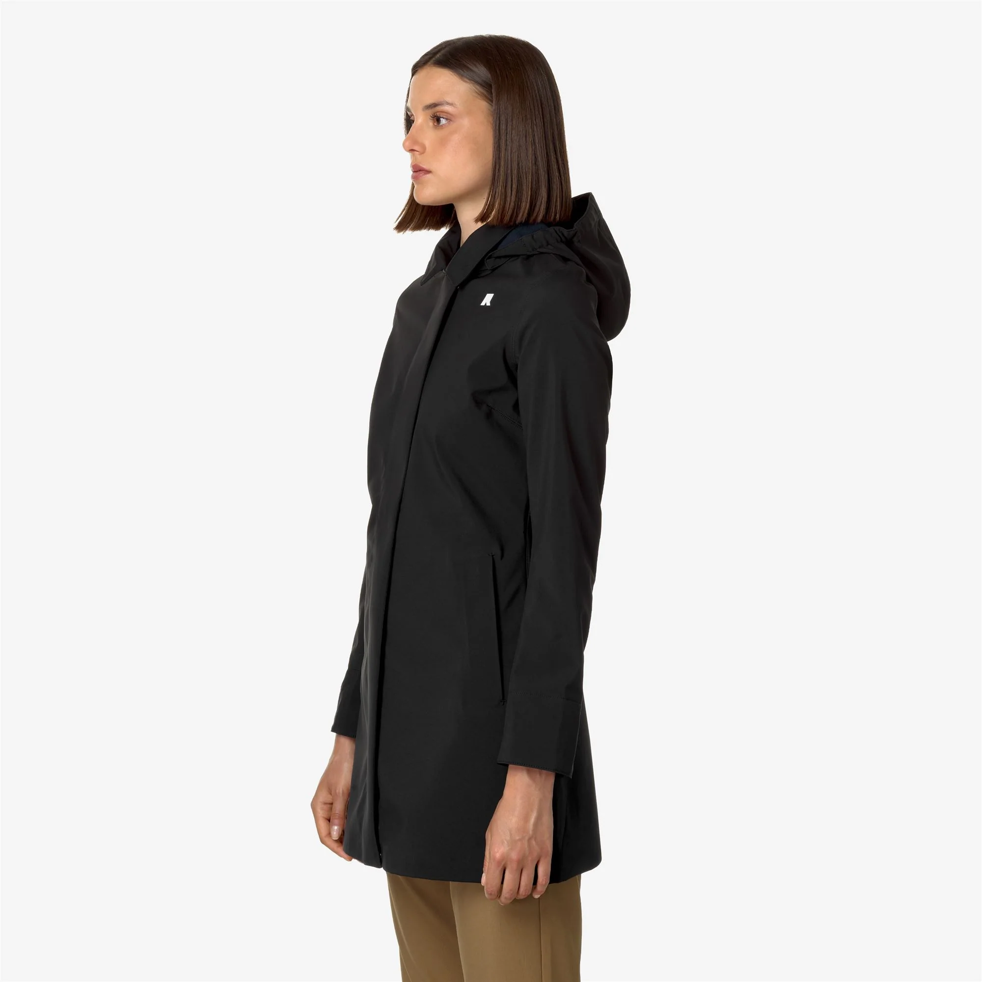 MATHY BONDED - Jackets - 3/4 LENGTH - Woman - BLACK-BLUE DEPTH - Image 5