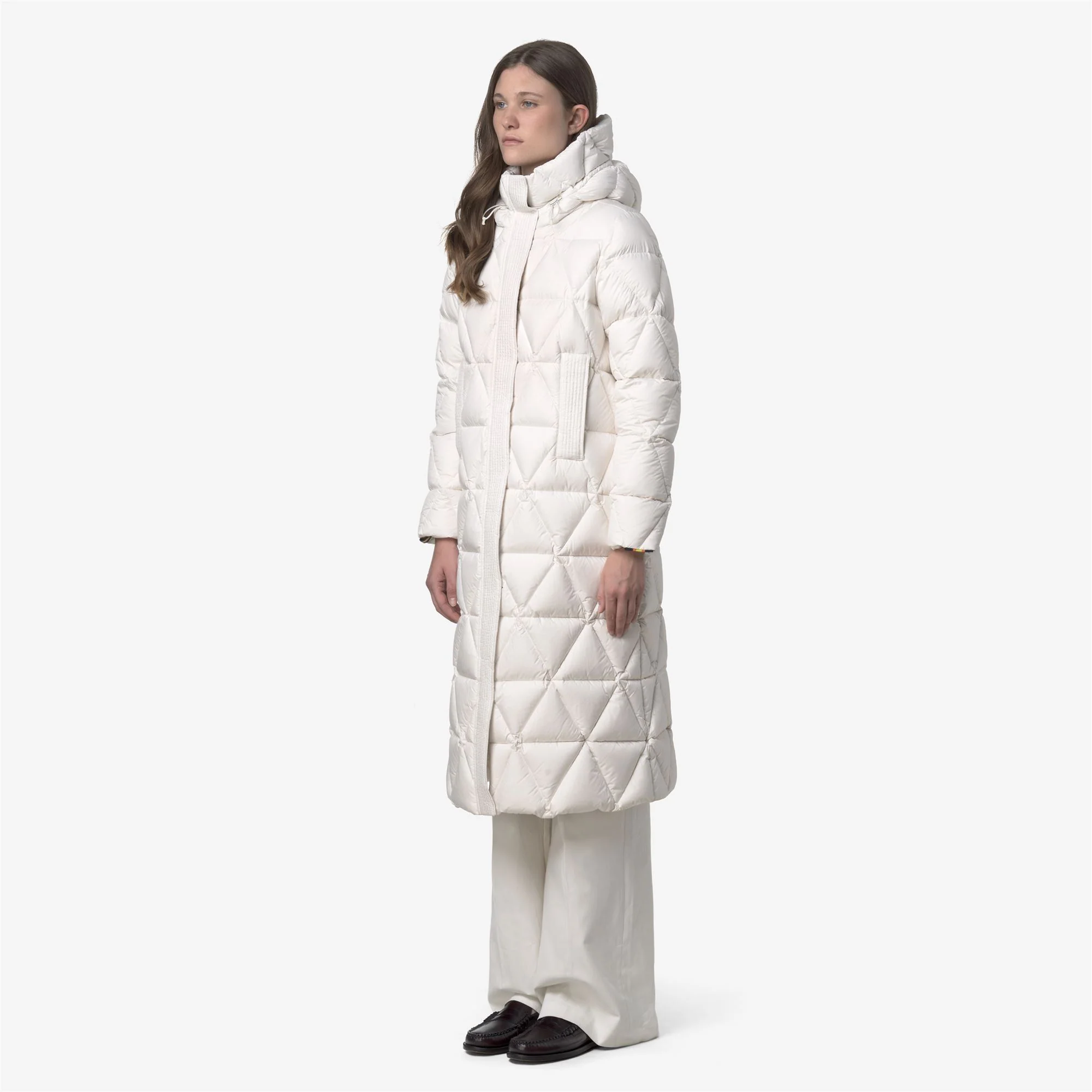 RUENNE THERMO MICROFIBER - Jackets - Long - Woman - WHITE GARDENIA COMBO - Image 3