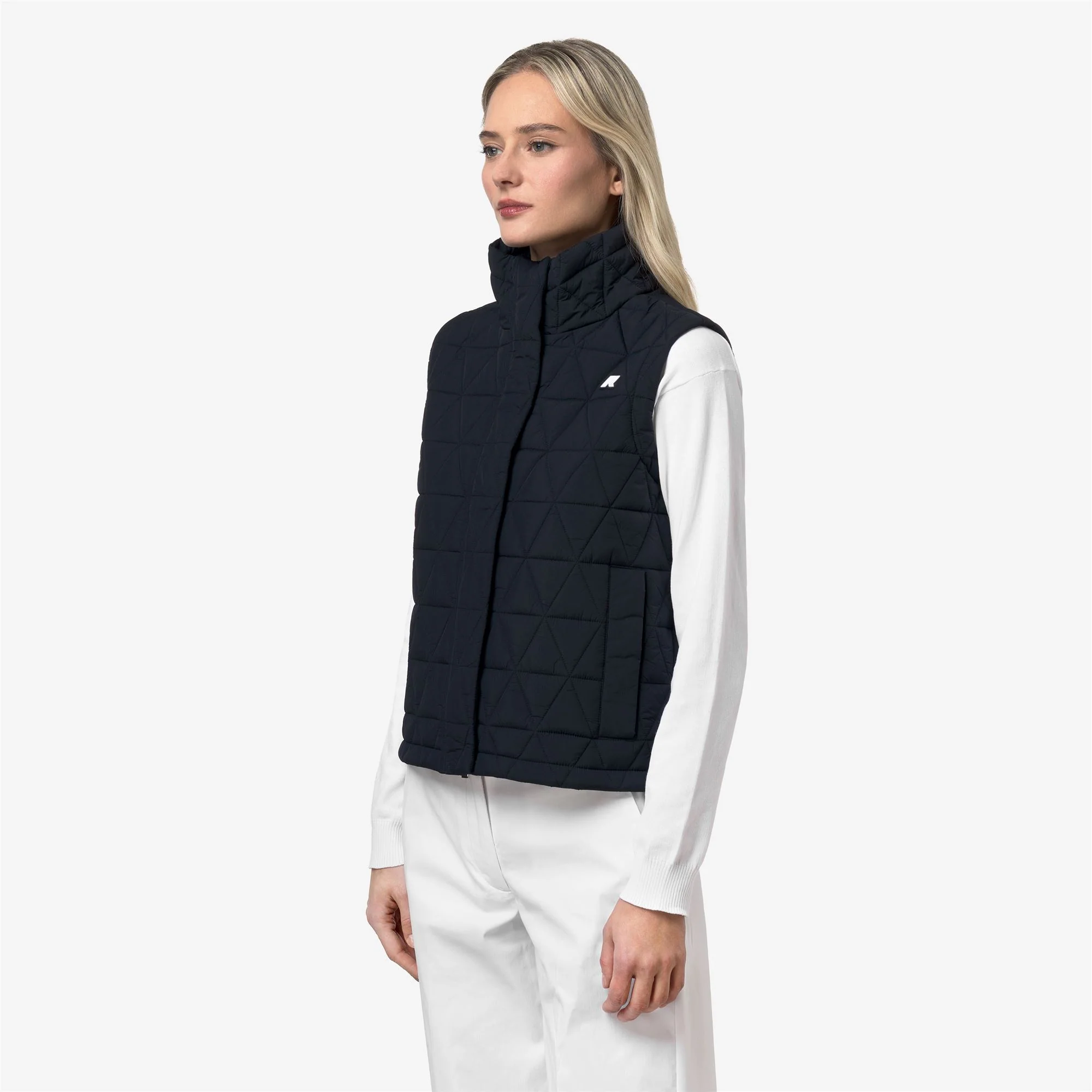 SATINE DIAMOND QUILTED WARM - Jackets - Vest - Woman - BLUE DEPTH - Image 5