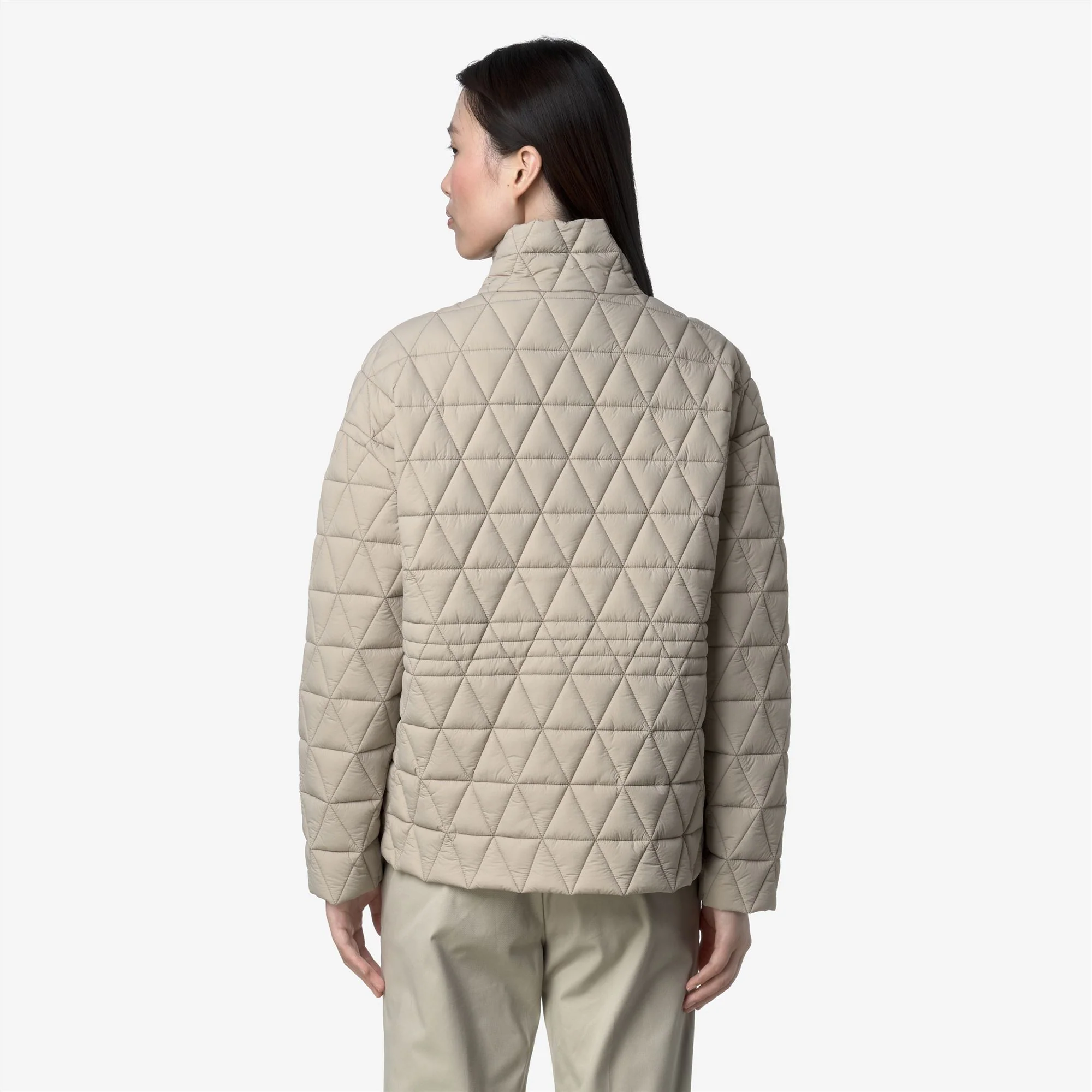 SELENE DIAMOND QUILTED WARM - Jackets - Mid - Woman - BEIGE CASHMERE - Image 2