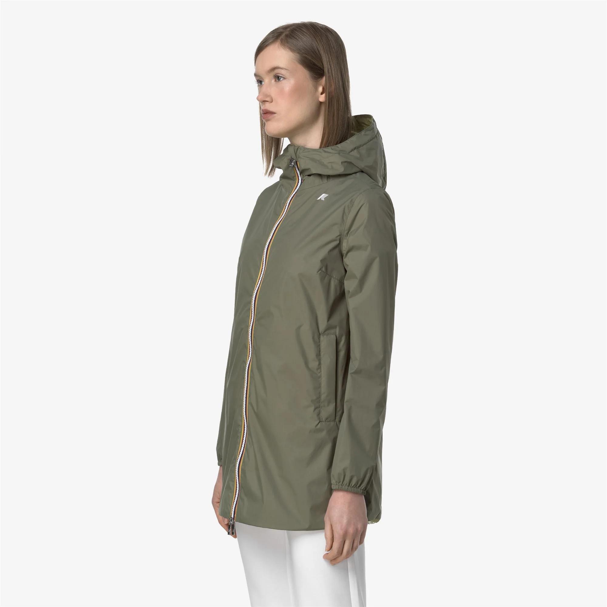 SOPHIE PLUS.2 REVERSIBLE - Jackets - Mid - Woman - GREEN LICHEN-GREEN MOSS - Image 3
