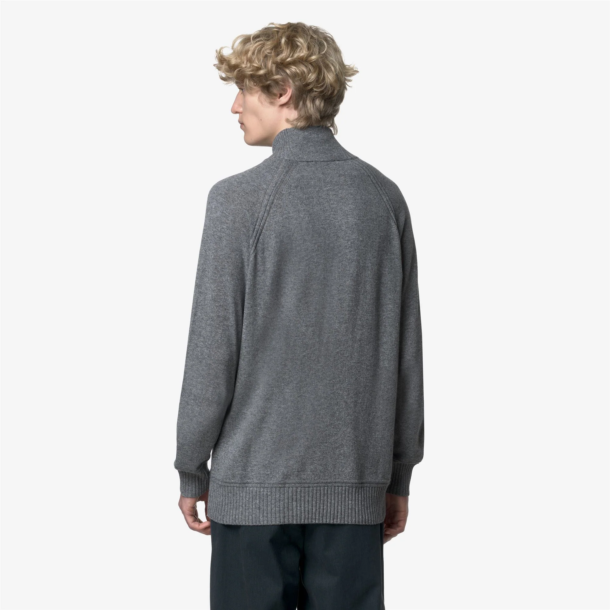 CADRAS WOOL CASHMERE - KNITWEAR - Polo - Man - GREY MID MEL - Image 4