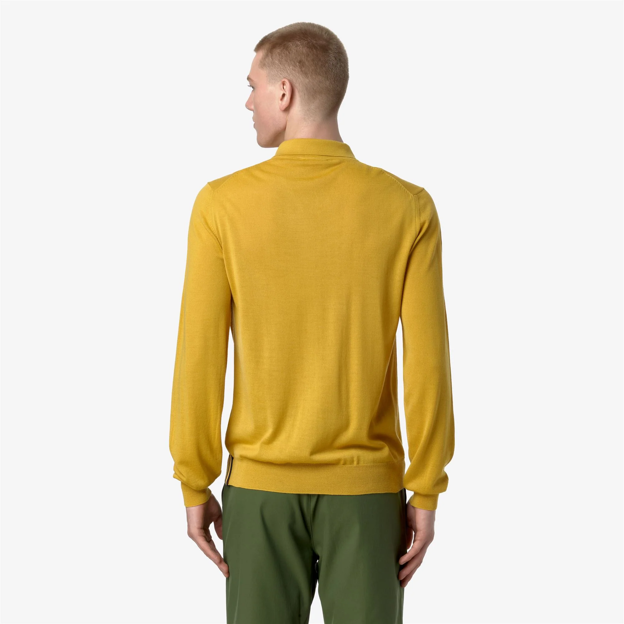 REY WOOL MERINO BLEND - KNITWEAR - Pull Over - Man - YELLOW GOLDEN ROD - Image 2