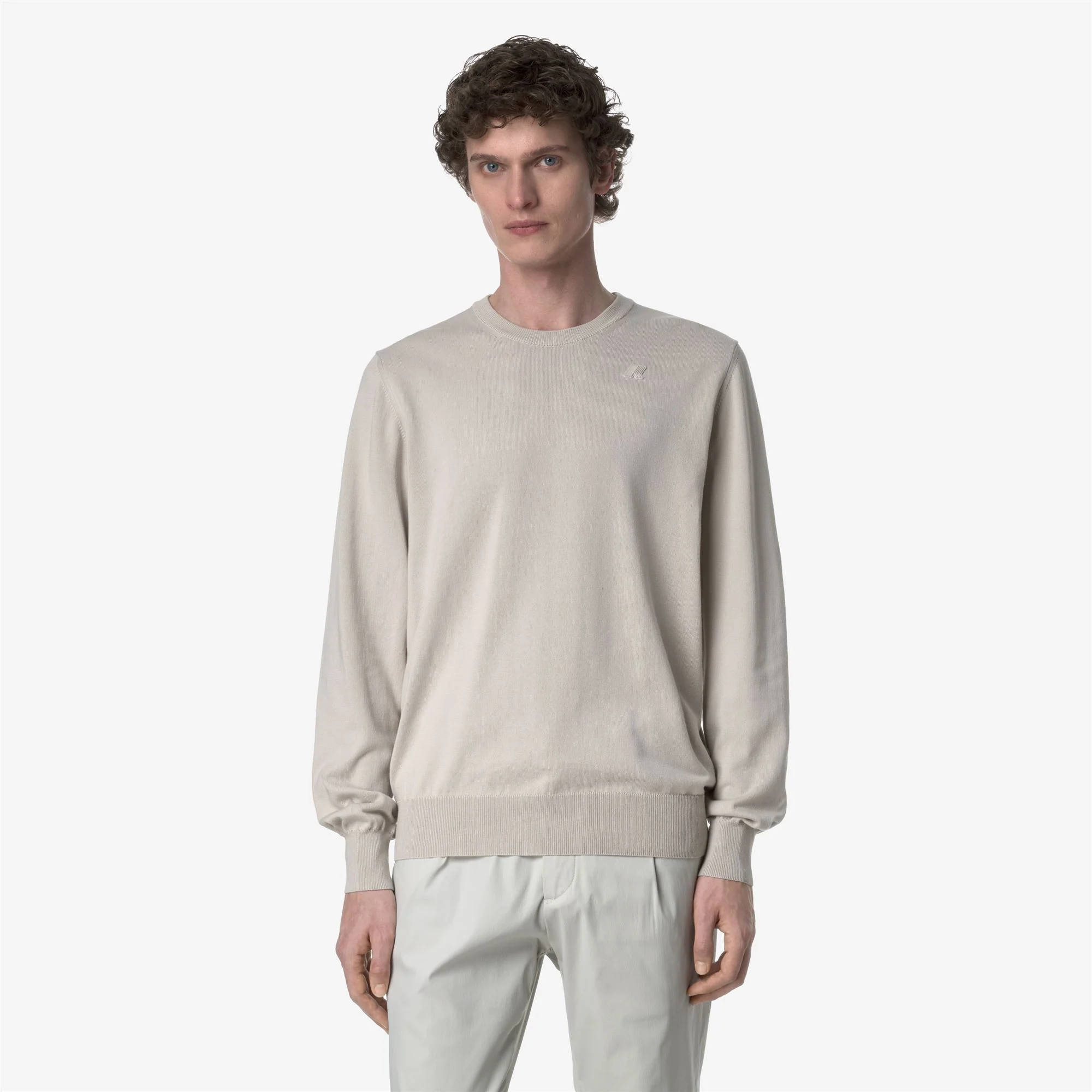 SEBASTIEN COTTON PS - KNITWEAR - Pull Over - Man - BEIGE LT