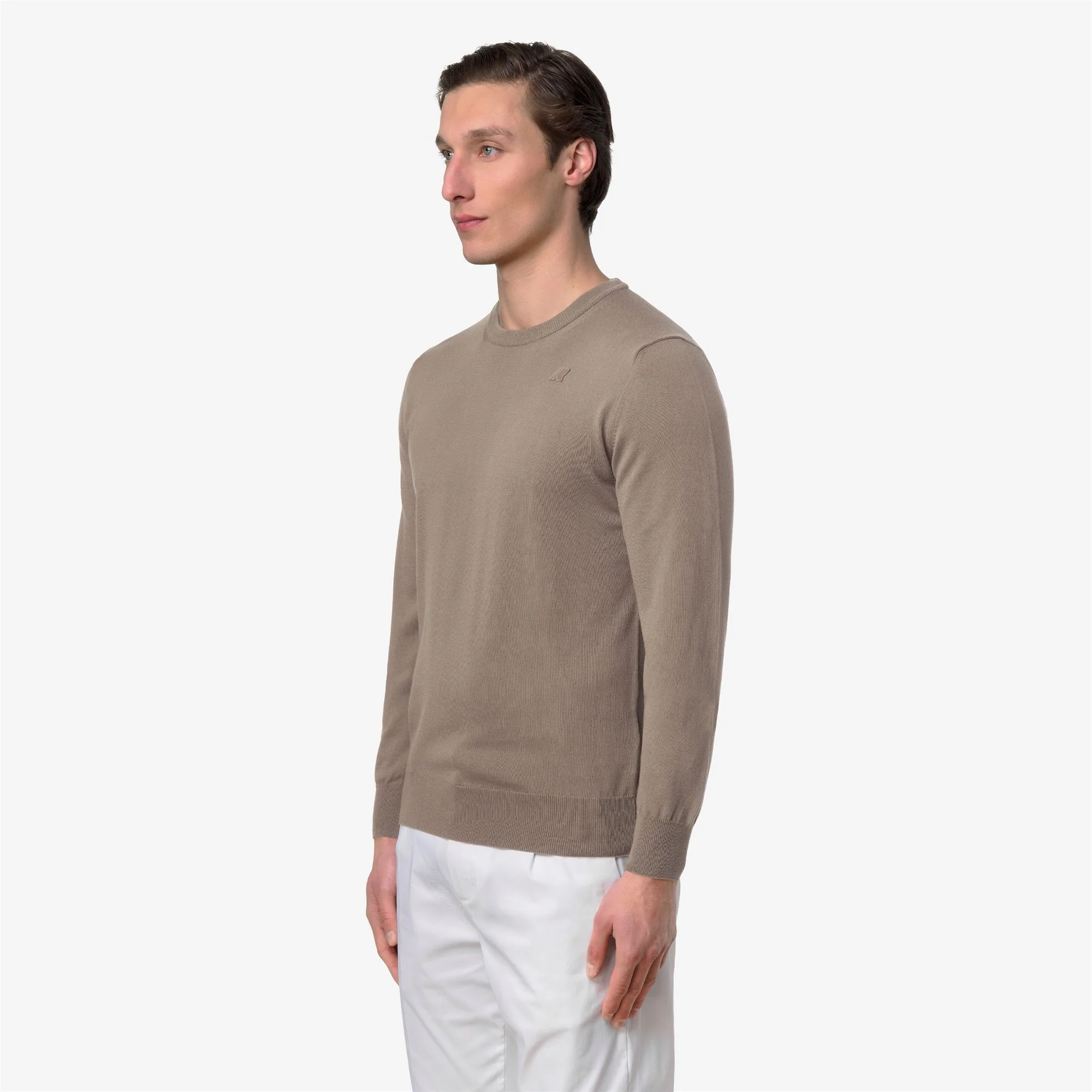 SEBASTIEN COTTON PS - KNITWEAR - Pull Over - Man - BEIGE TAUPE