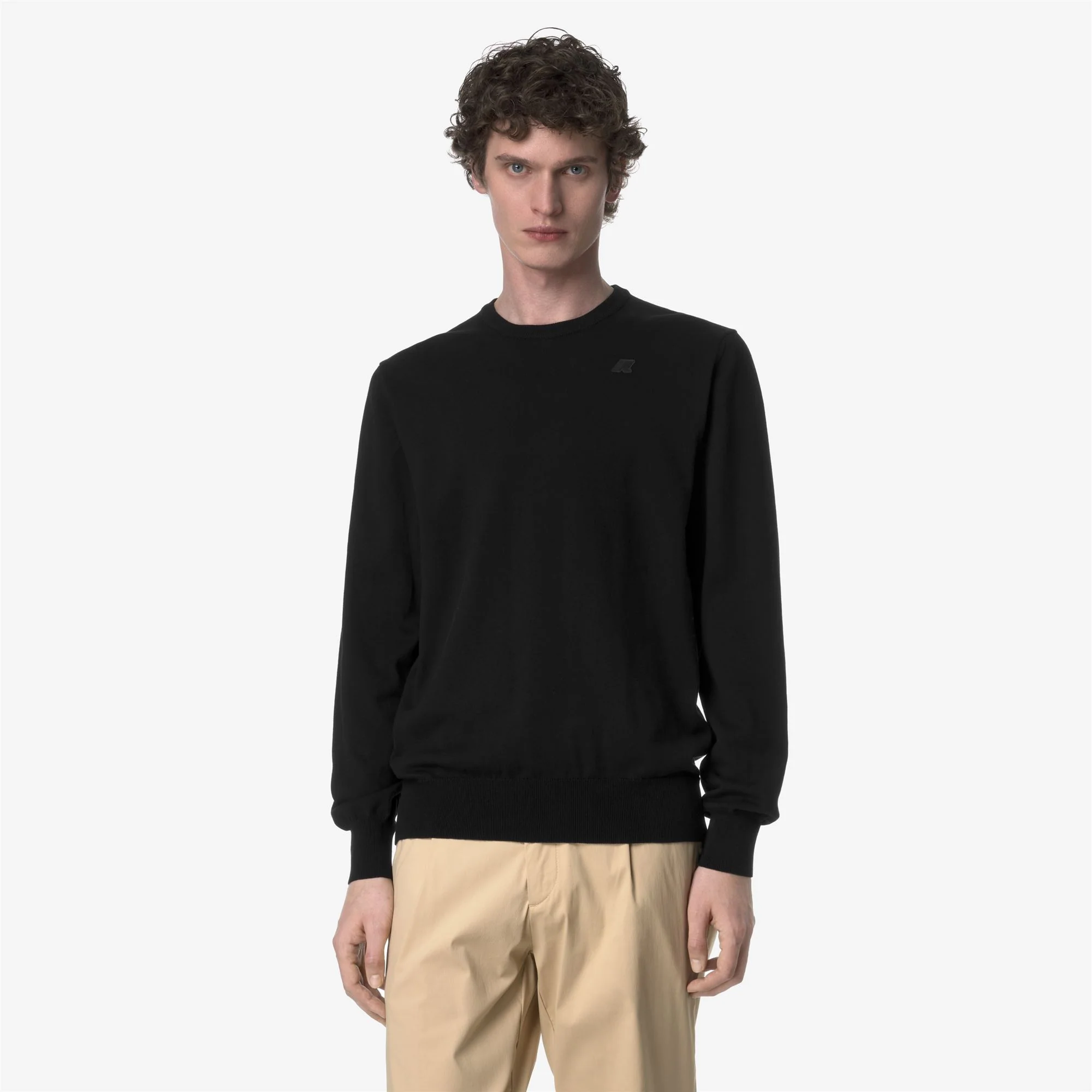 SEBASTIEN COTTON PS - KNITWEAR - Pull Over - Man - BLACK PURE - Image 2