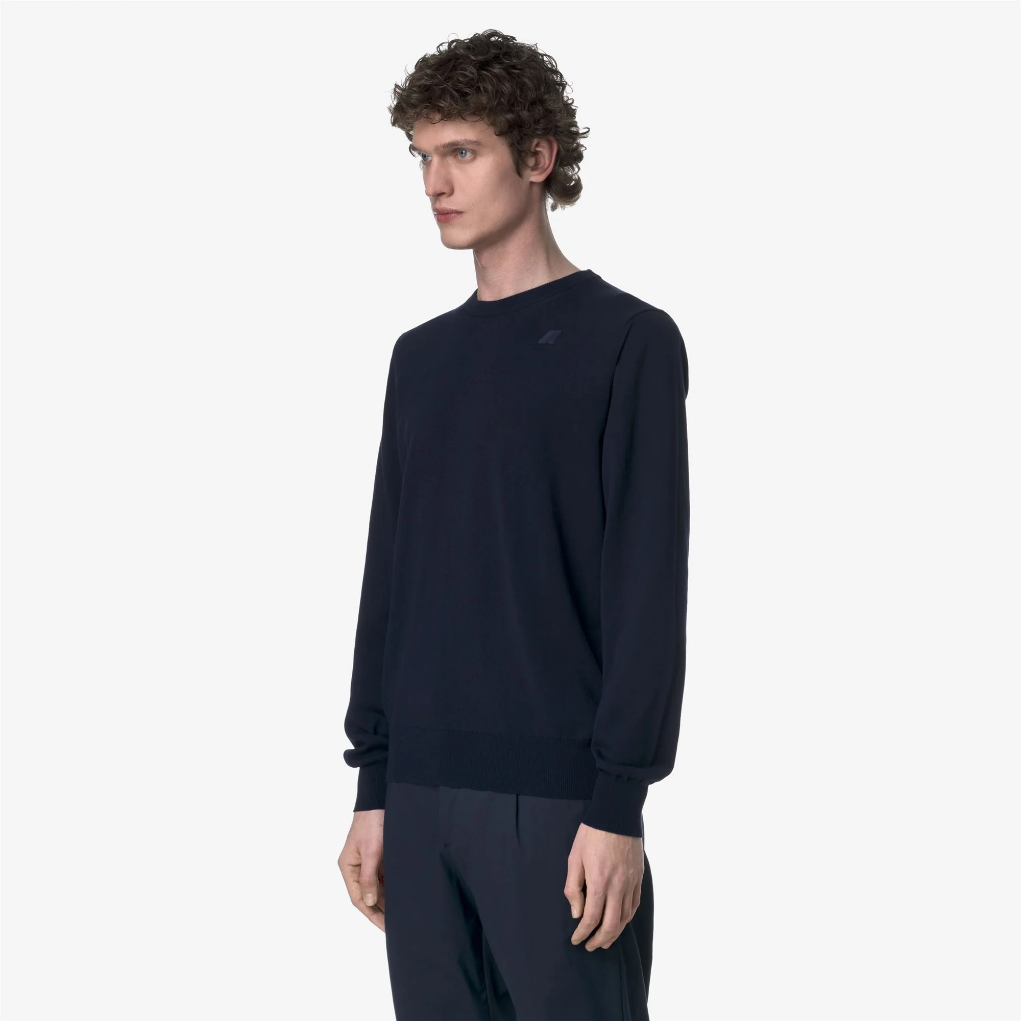 SEBASTIEN COTTON PS - KNITWEAR - Pull Over - Man - BLUE DEPTH - Image 3