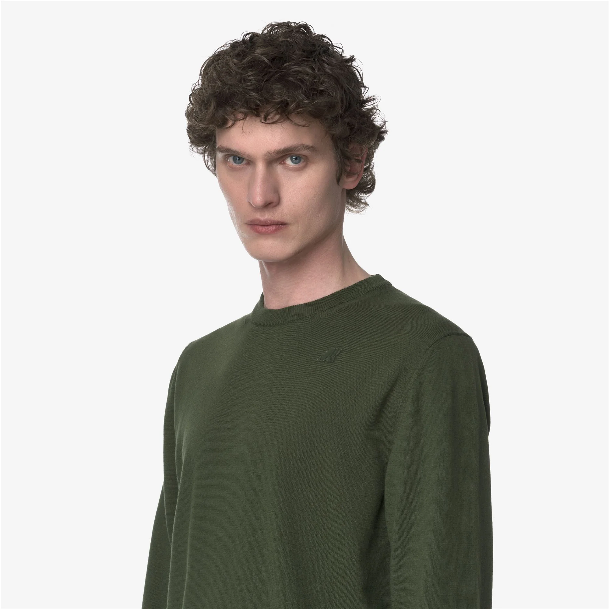 SEBASTIEN COTTON PS - KNITWEAR - Pull Over - Man - GREEN AFRICA - Image 3