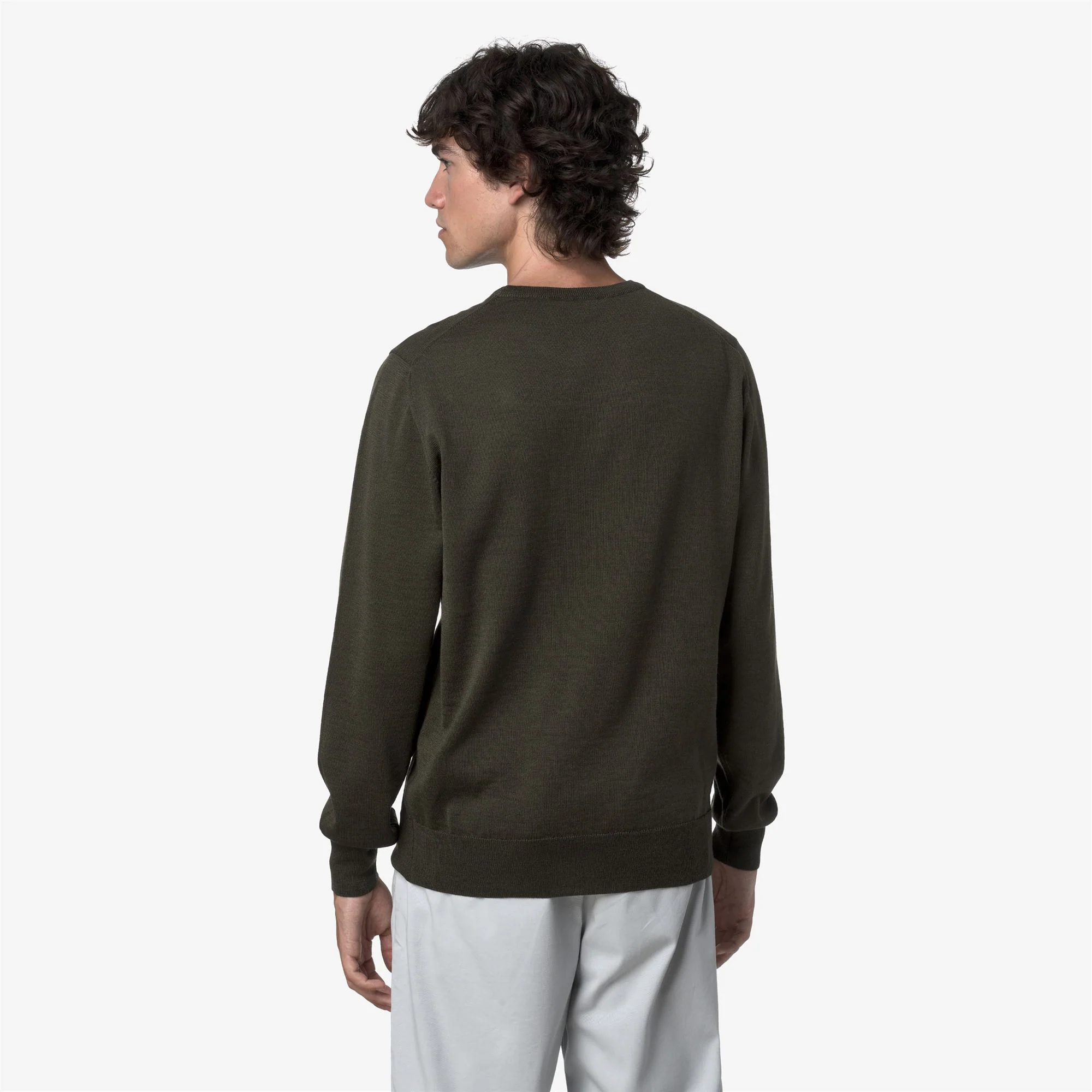 SEBASTIEN MERINO - KNITWEAR - Pull Over - Man - GREEN BLACKISH - Image 5