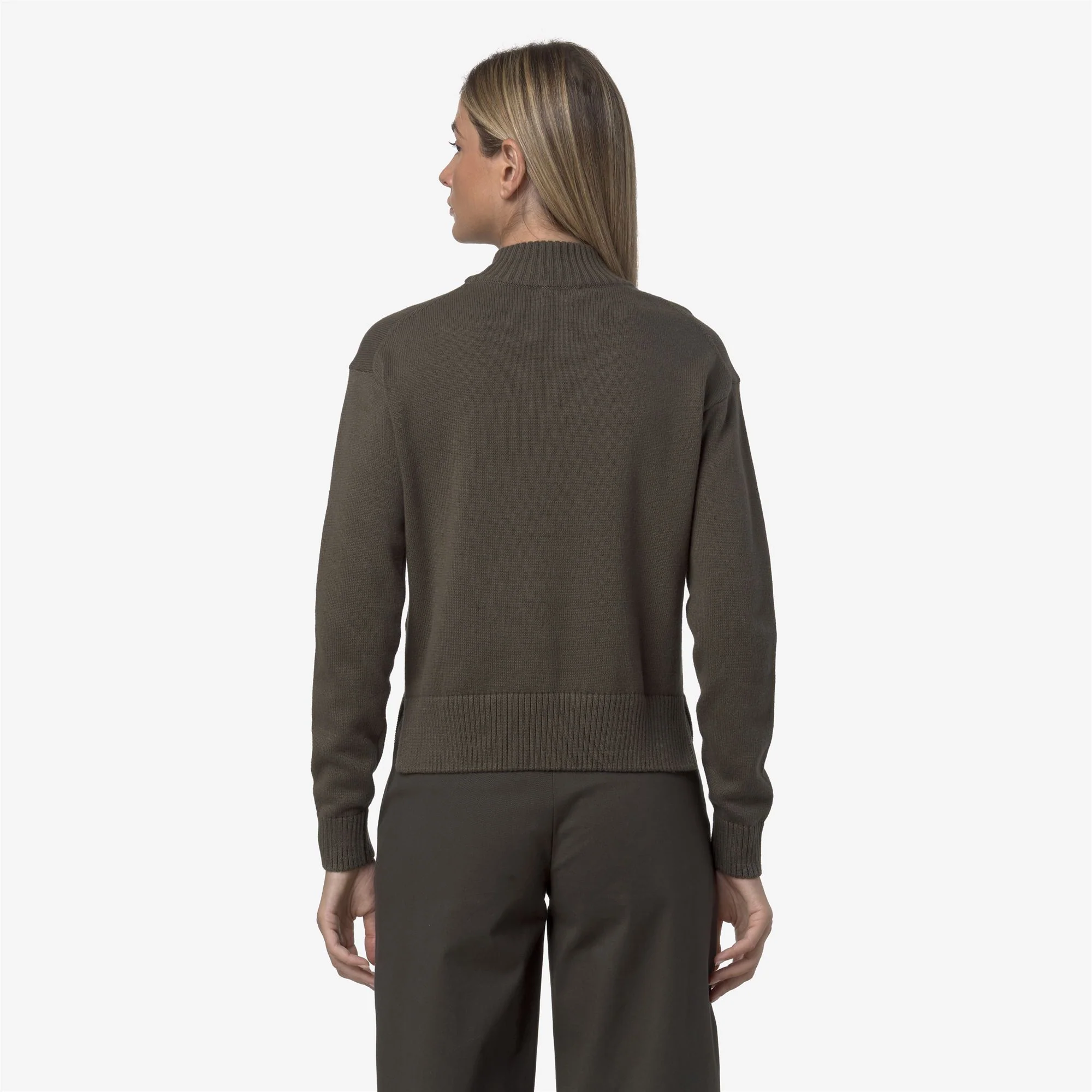 AGATA COTTON CASHMERE - KNITWEAR - Pull Over - Woman - GREEN BLACKISH - Image 5
