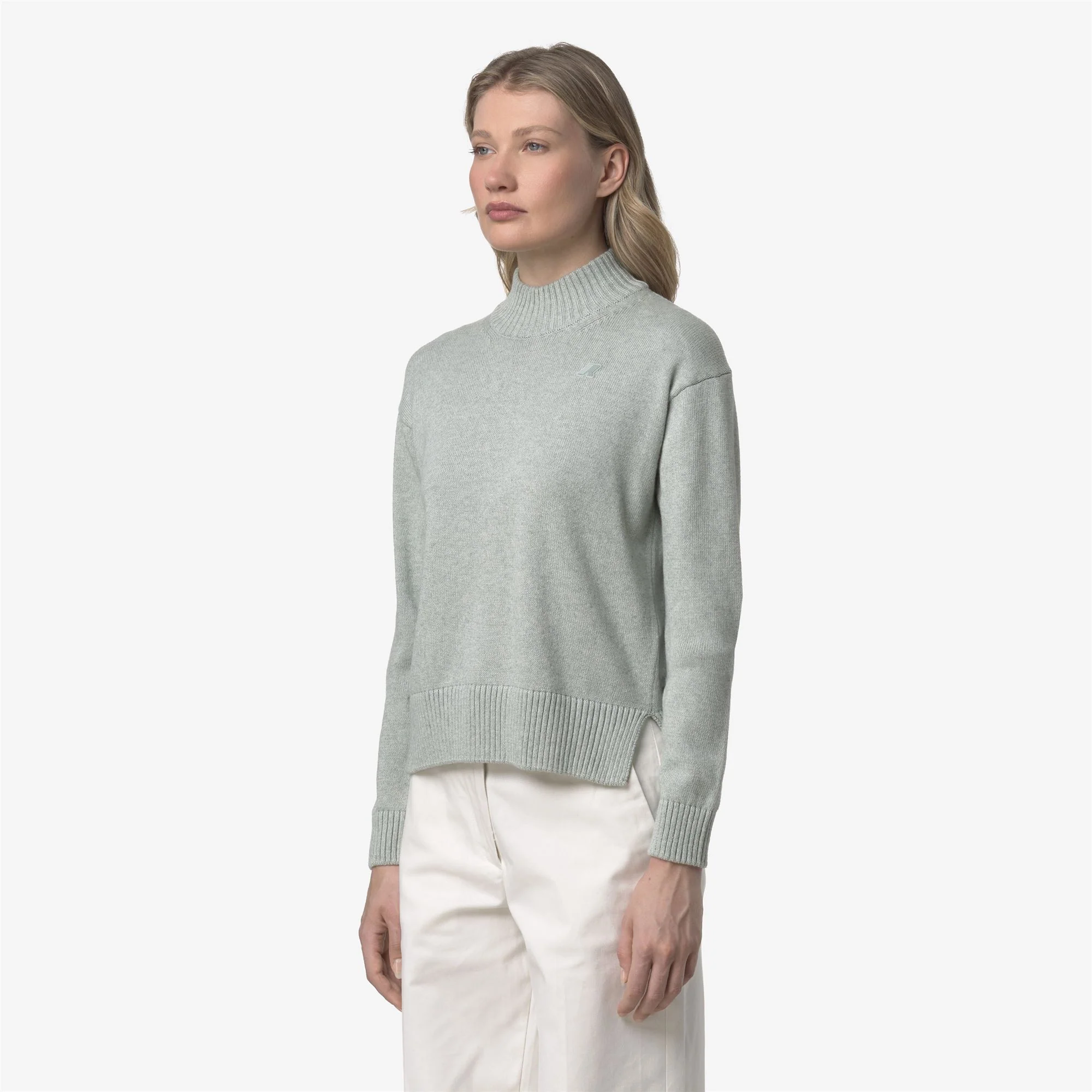 AGATA COTTON CASHMERE - KNITWEAR - Pull Over - Woman - GREY GREY MEL - Image 3
