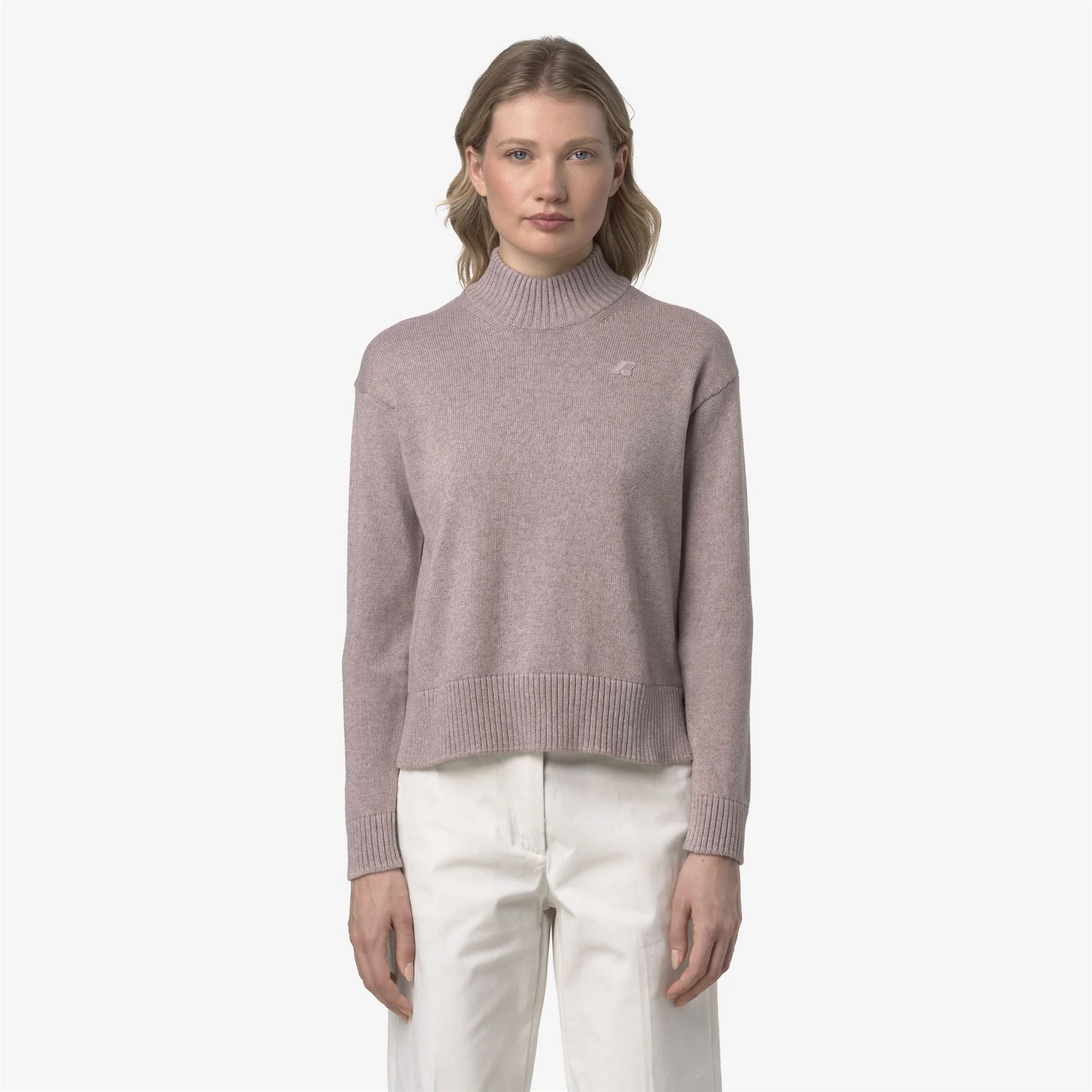 AGATA COTTON CASHMERE - KNITWEAR - Pull Over - Woman - PINK FAWN MEL - Image 3